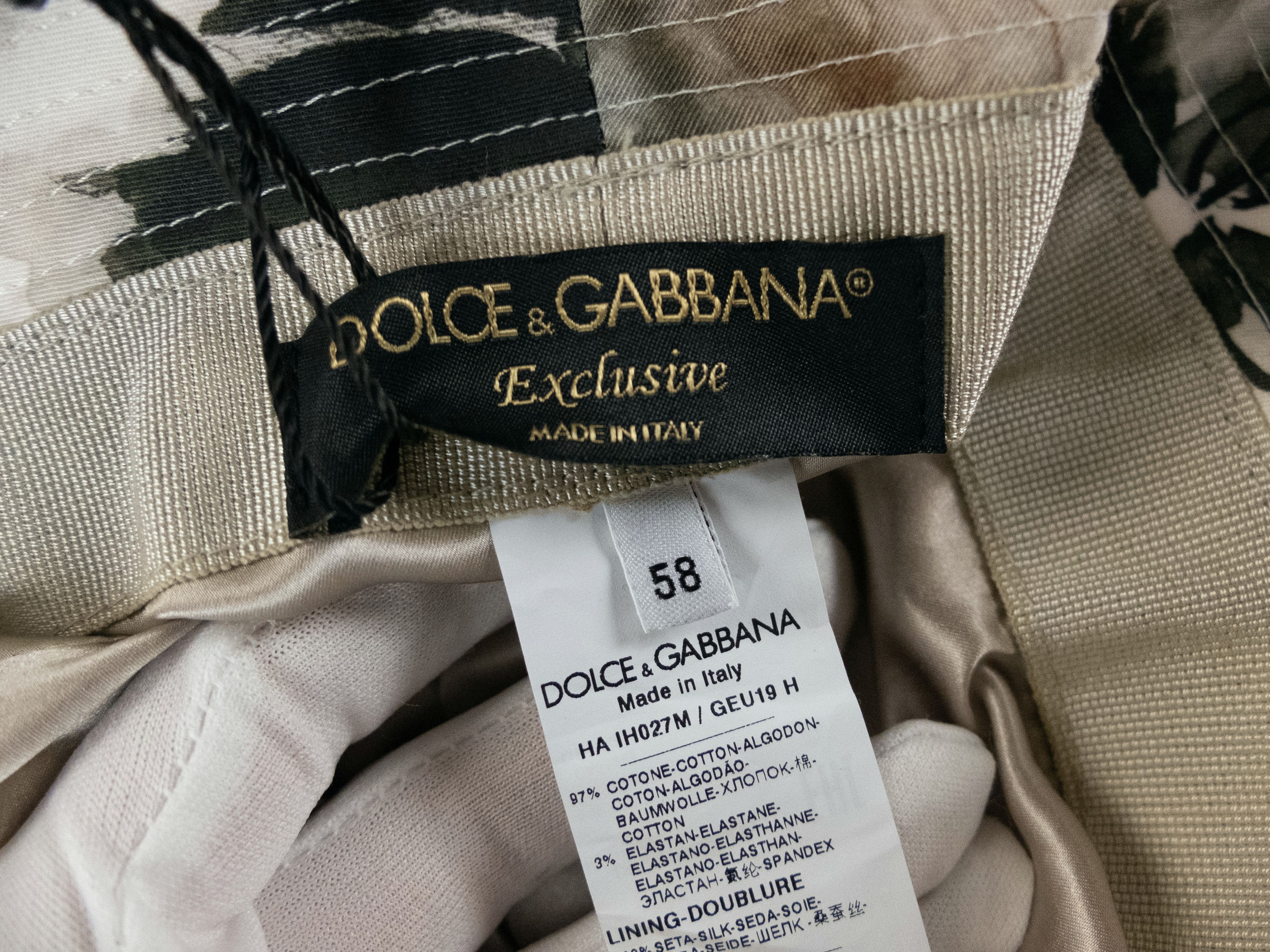 Dolce & Gabbana DOLCE & GABBANA floral bucket hat 58 cm - 7 1/4 US - Medium Size ONE SIZE - 7 Thumbnail