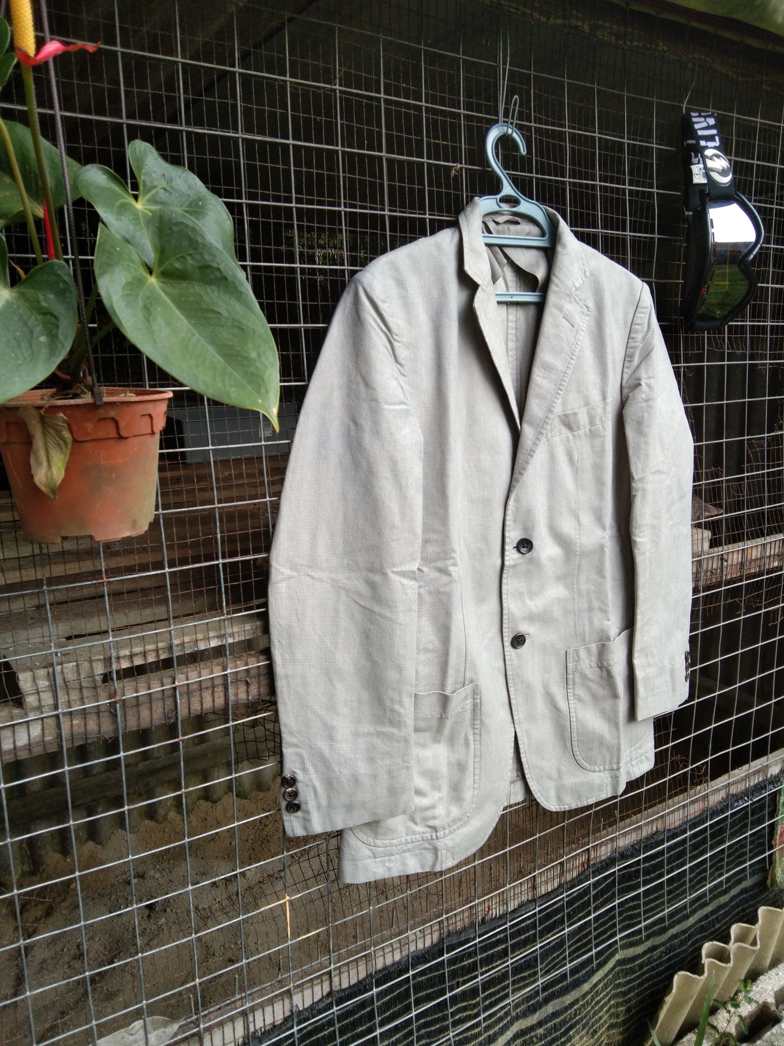 image of Burberry Light Blazer Coat, Men's (Size Medium)