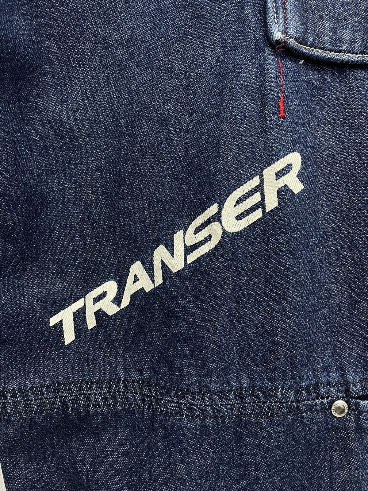 Japanese Brand DOPE STREETWEAR! TRANSER Vtg Double Knee Baggy Denim Size US 28 / EU 44 - 6 Thumbnail