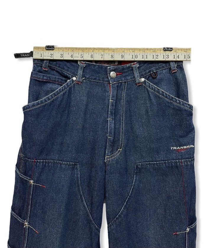 Japanese Brand DOPE STREETWEAR! TRANSER Vtg Double Knee Baggy Denim Size US 28 / EU 44 - 13 Thumbnail