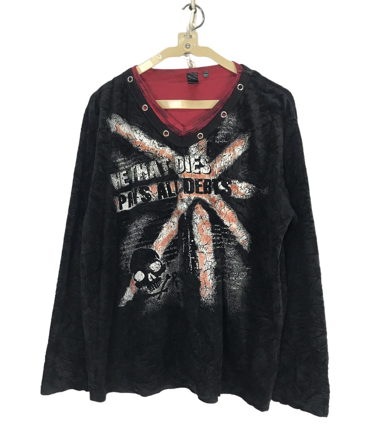 Japanese Brand × Seditionaries “He that dies pays all debts “printed long sleeve shirt Size US L / EU 52-54 / 3 - 1 Thumbnail