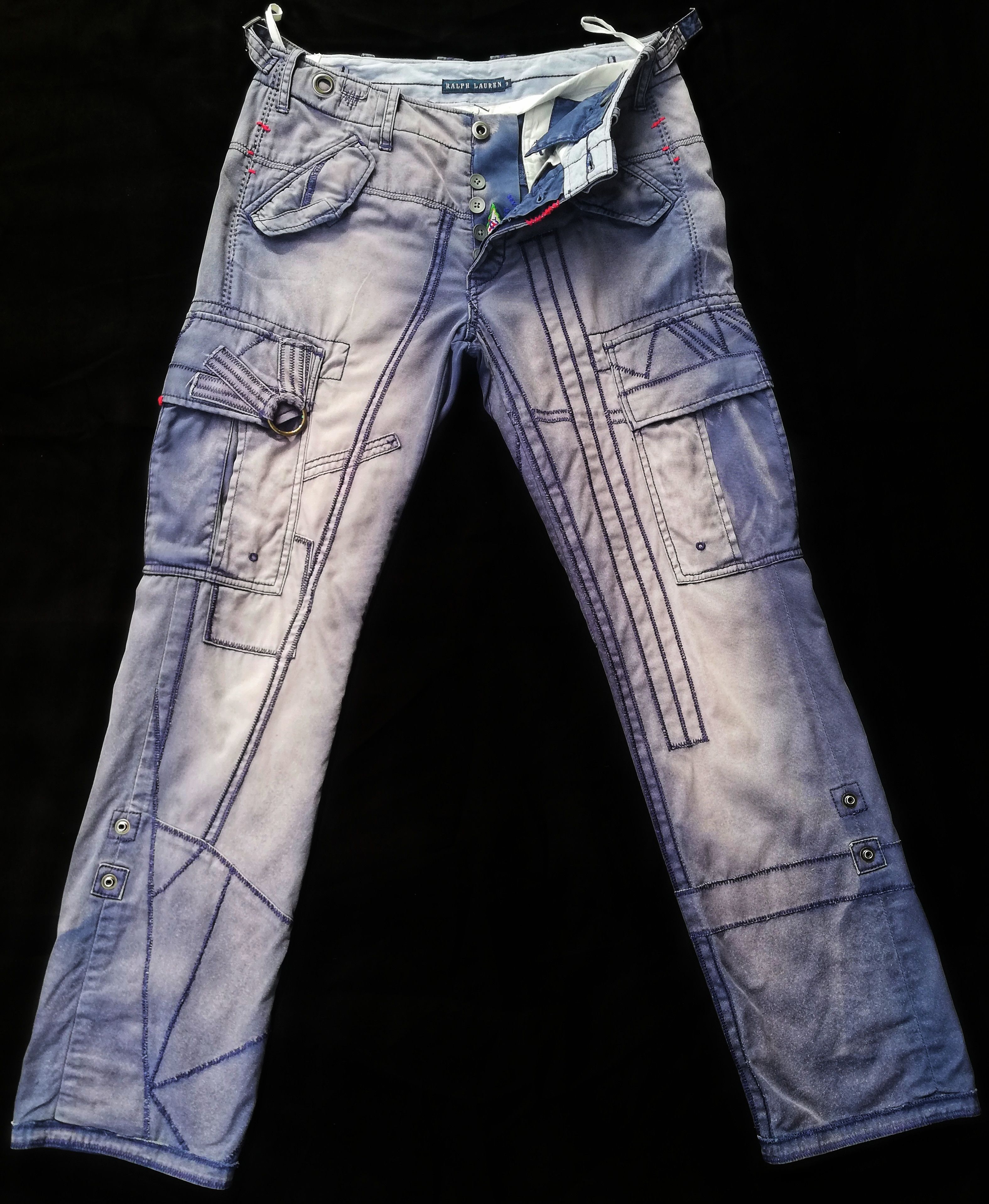 image of Polo Ralph Lauren x Ralph Lauren Dope Iconic Tactical Parachute Stichin Design Stoned Wash in Viole