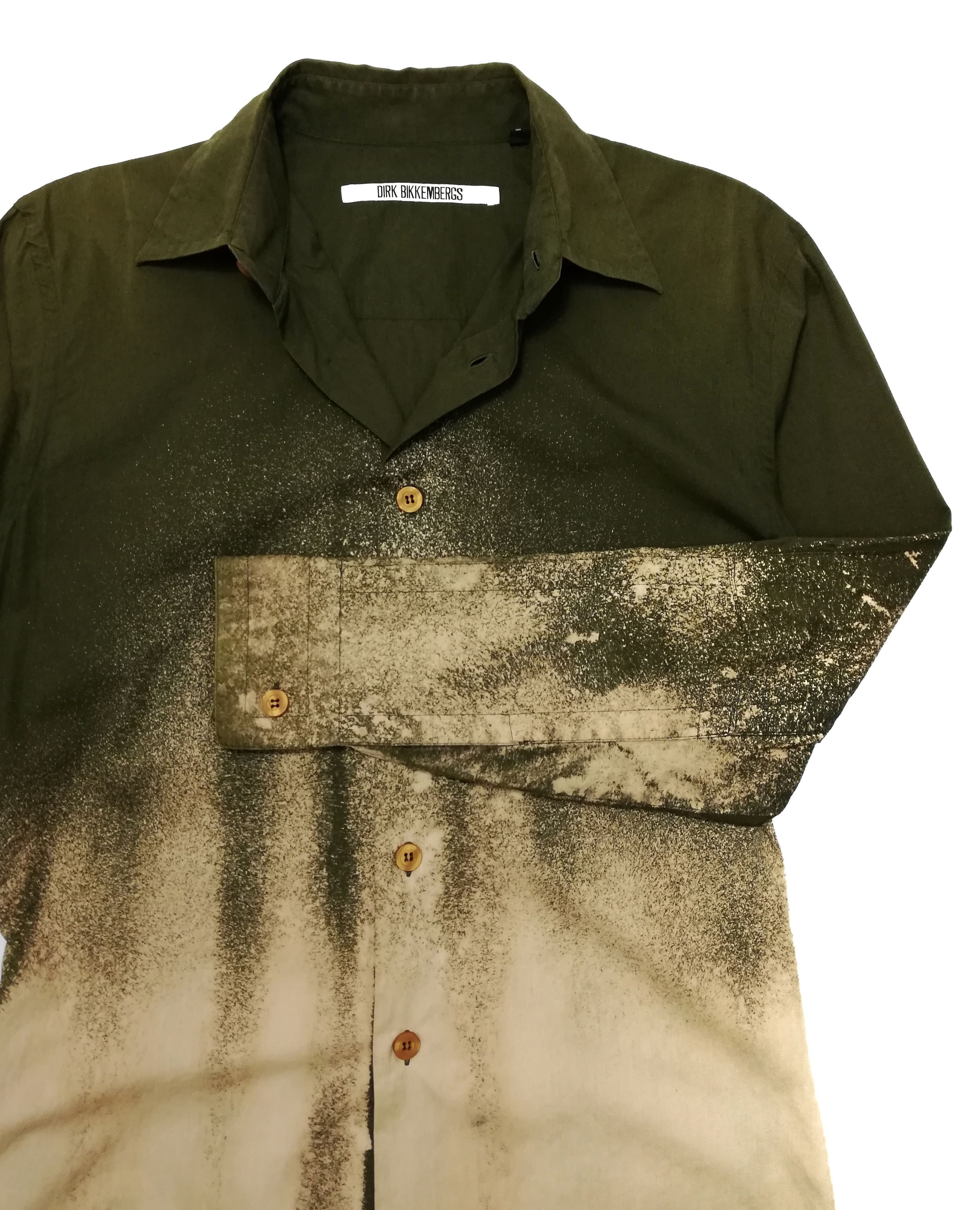 Dirk Bikkembergs 🔥Dirk Bikkembergs 🇮🇹 Asid Wash Button Up Long Sleeve🔥 Size US S / EU 44-46 / 1 - 7 Thumbnail