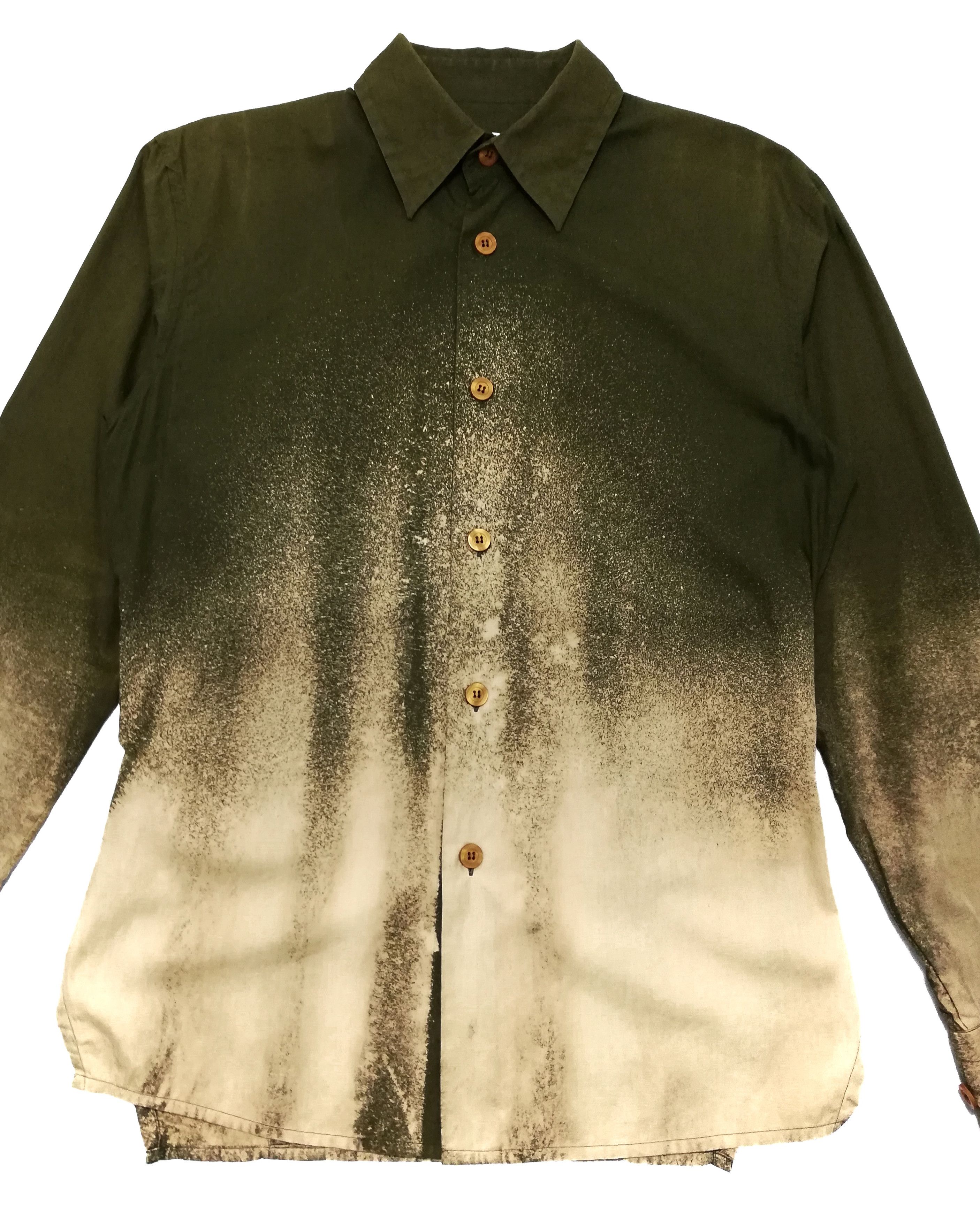 Dirk Bikkembergs 🔥Dirk Bikkembergs 🇮🇹 Asid Wash Button Up Long Sleeve🔥 Size US S / EU 44-46 / 1 - 6 Thumbnail