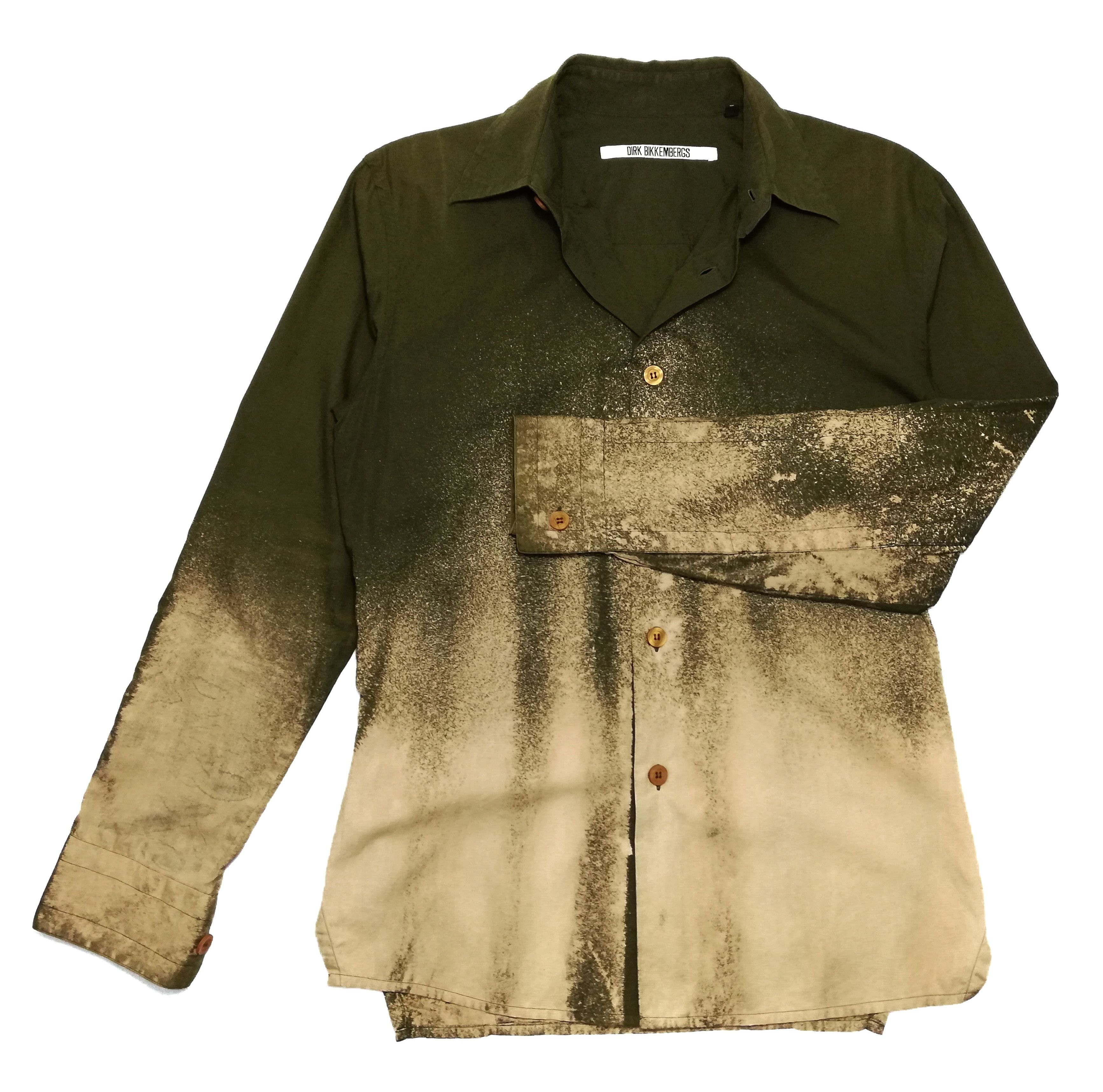 Dirk Bikkembergs 🔥Dirk Bikkembergs 🇮🇹 Asid Wash Button Up Long Sleeve🔥 Size US S / EU 44-46 / 1 - 1 Thumbnail