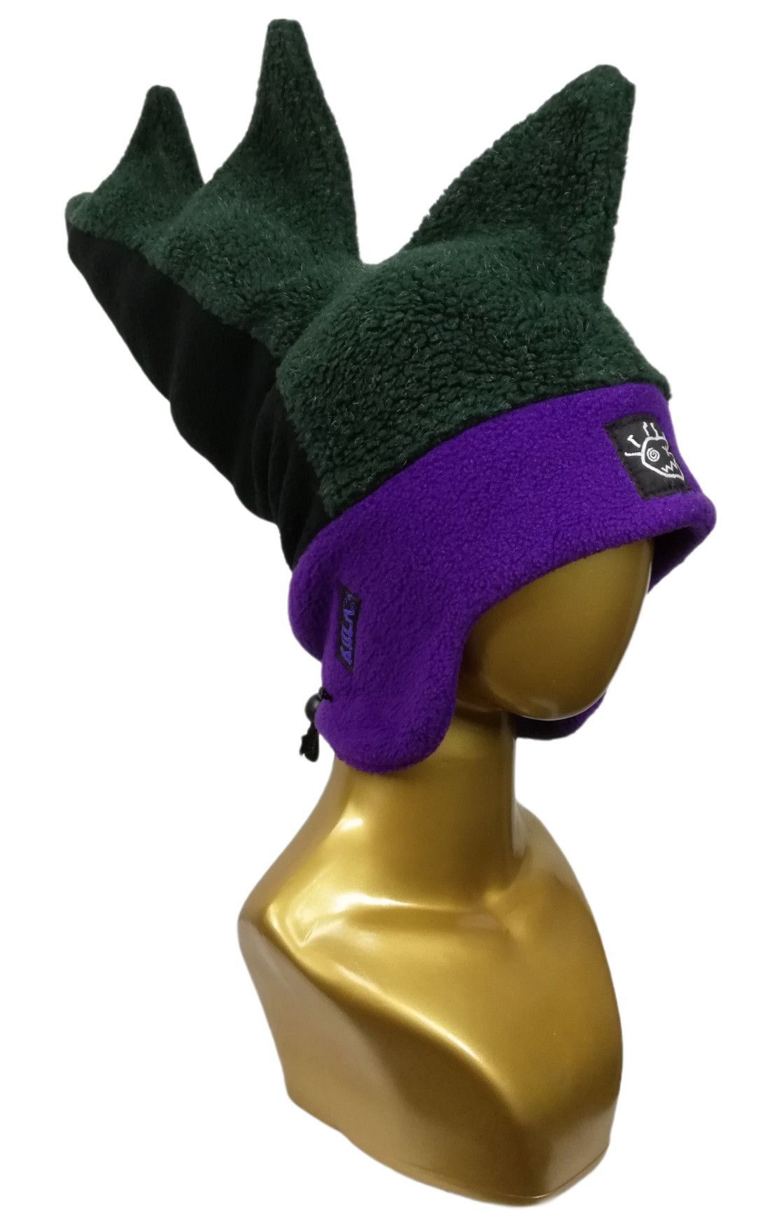 Vintage 🔥DOPE RARE 90's Bula USA Fleece Dragon Stegosaurus Hat Ski Size ONE SIZE - 7 Thumbnail