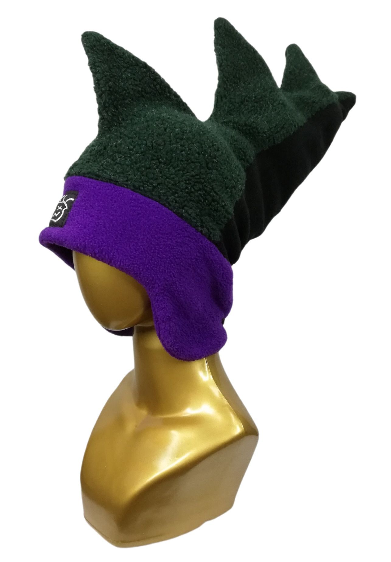 🔥DOPE RARE 90's Bula USA Fleece Dragon Stegosaurus Hat Ski
