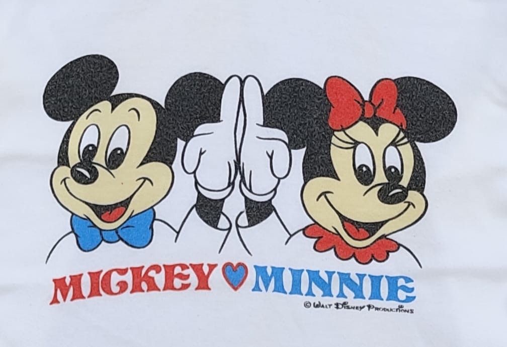 Disney × Vintage vintage tee D - 16 Mickey and Minnie Size US M / EU 48-50 / 2 - 2 Thumbnail
