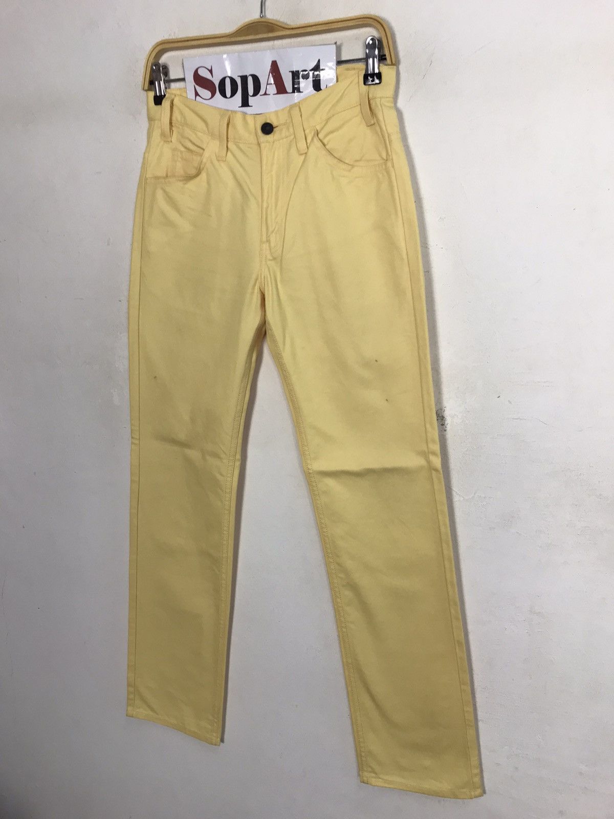 Levi's × Vintage Vintage Levi’s 519 Colour Yellow Zipper Design Size US 29 - 4 Thumbnail