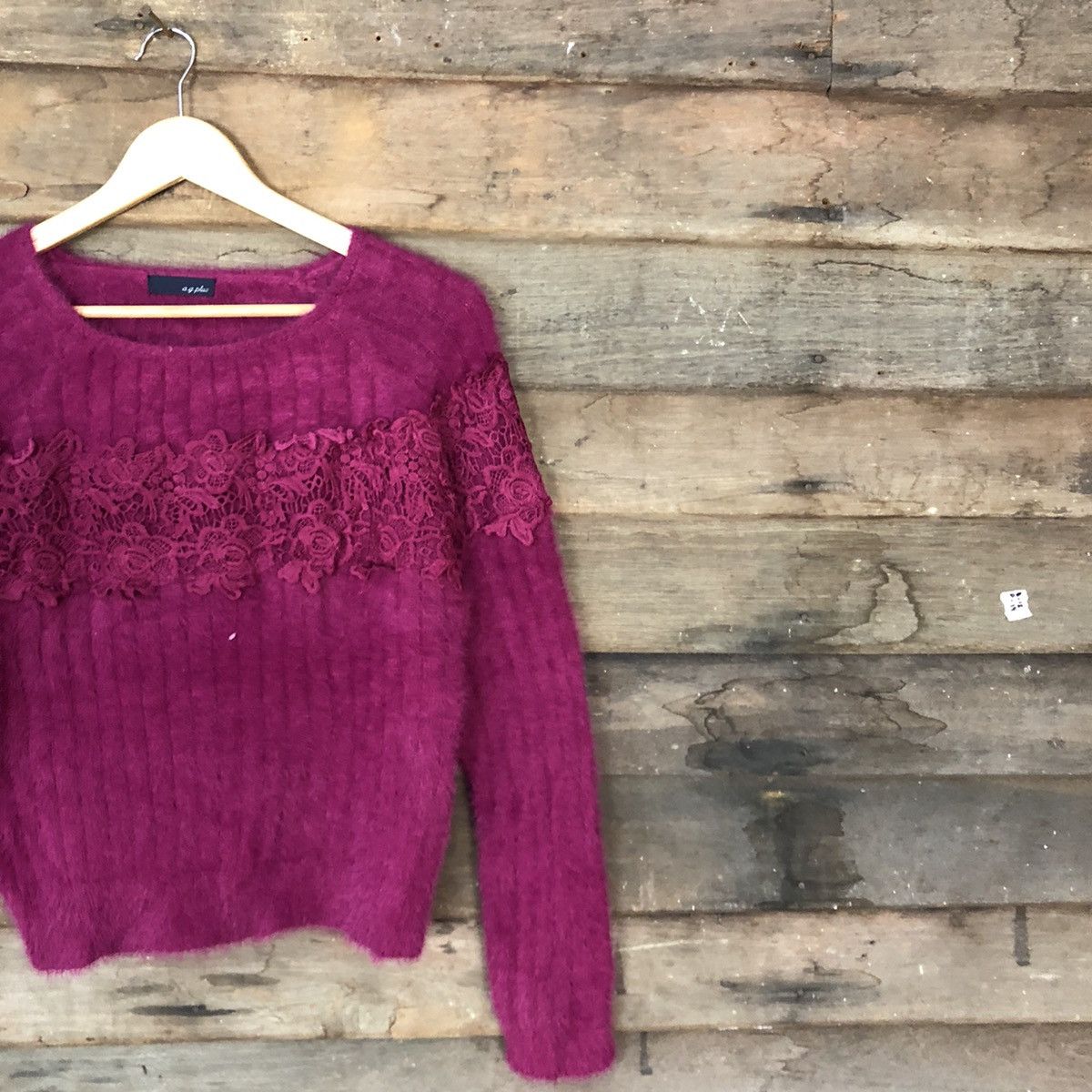 City Streets DLL A.G .Plus Pink Mohair Shag Shaggy Knitwear #c1065 Size S / US 4 / IT 40 - 5 Thumbnail