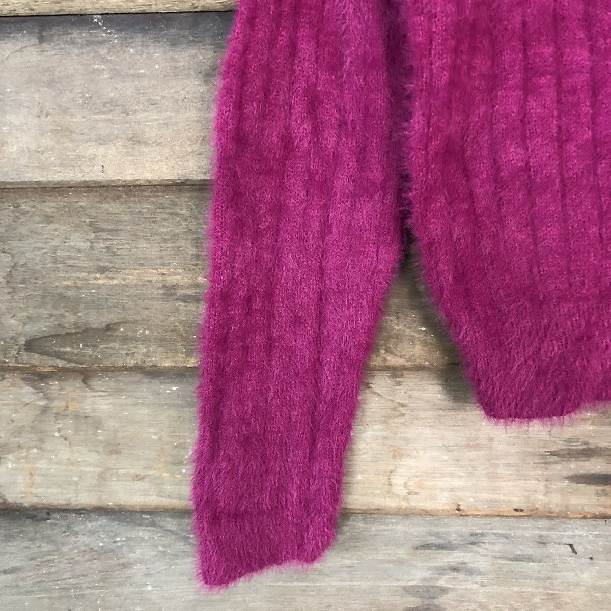 City Streets DLL A.G .Plus Pink Mohair Shag Shaggy Knitwear #c1065 Size S / US 4 / IT 40 - 6 Thumbnail