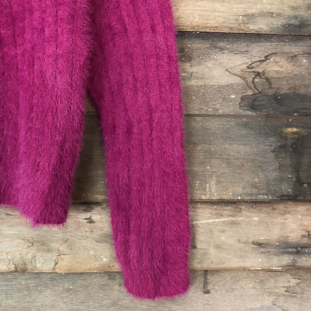 City Streets DLL A.G .Plus Pink Mohair Shag Shaggy Knitwear #c1065 Size S / US 4 / IT 40 - 4 Thumbnail