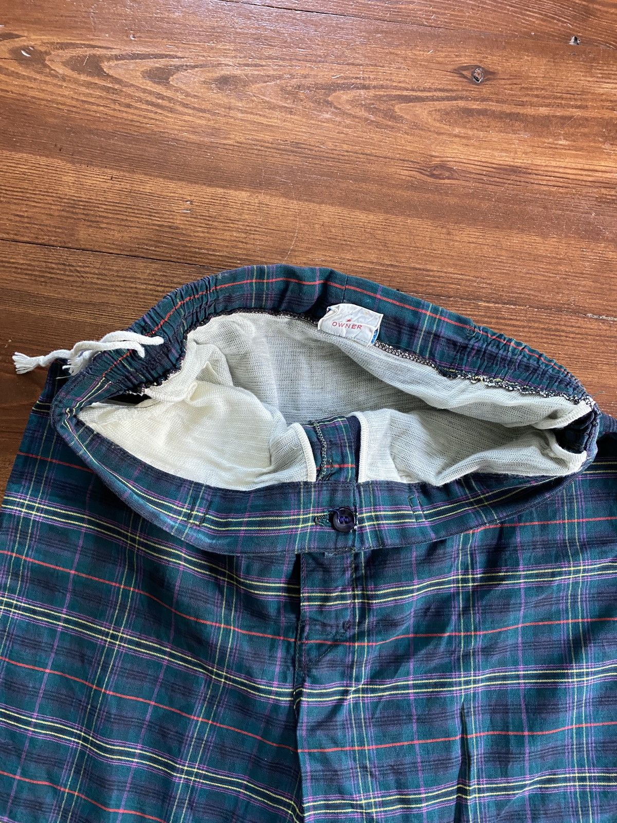 Robert Bruce Vintage 40s/50s Robert Bruce Seafarer Plaid Swim Trunk Short Size US 28 / EU 44 - 9 Thumbnail