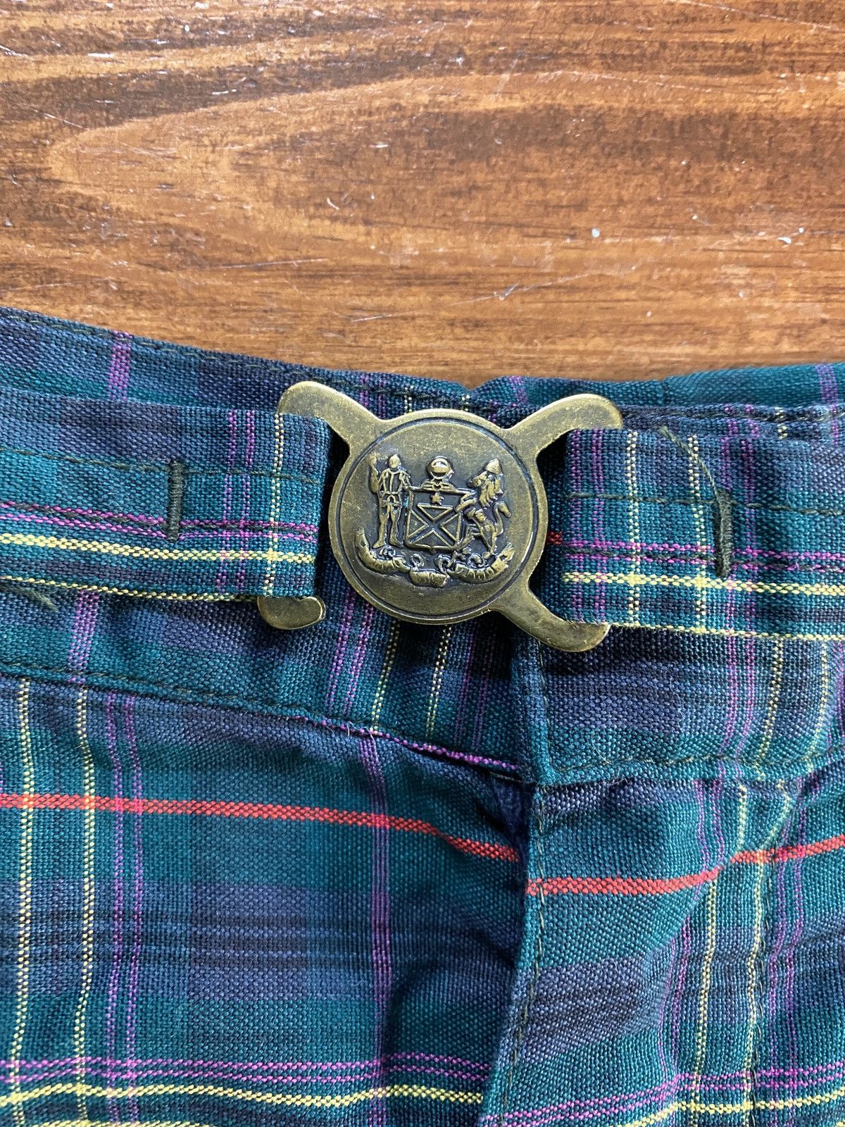 Robert Bruce Vintage 40s/50s Robert Bruce Seafarer Plaid Swim Trunk Short Size US 28 / EU 44 - 2 Thumbnail