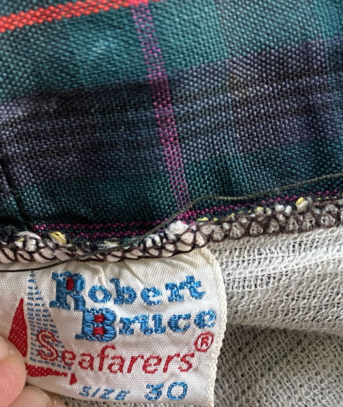 Robert Bruce Vintage 40s/50s Robert Bruce Seafarer Plaid Swim Trunk Short Size US 28 / EU 44 - 12 Thumbnail
