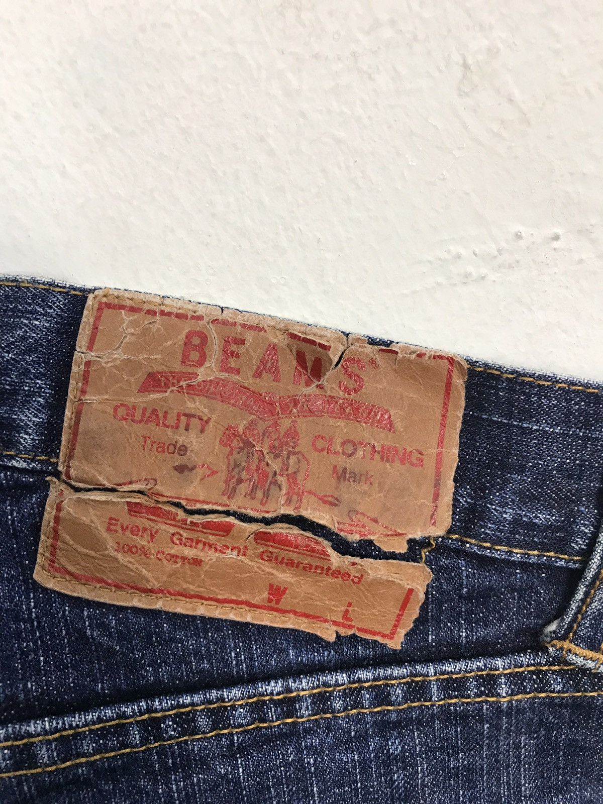 Japanese Brand × Vintage Vintage Beams Co Ltd Tokyo Distressed Denim Jeans Size US 32 / EU 48 - 11 Thumbnail