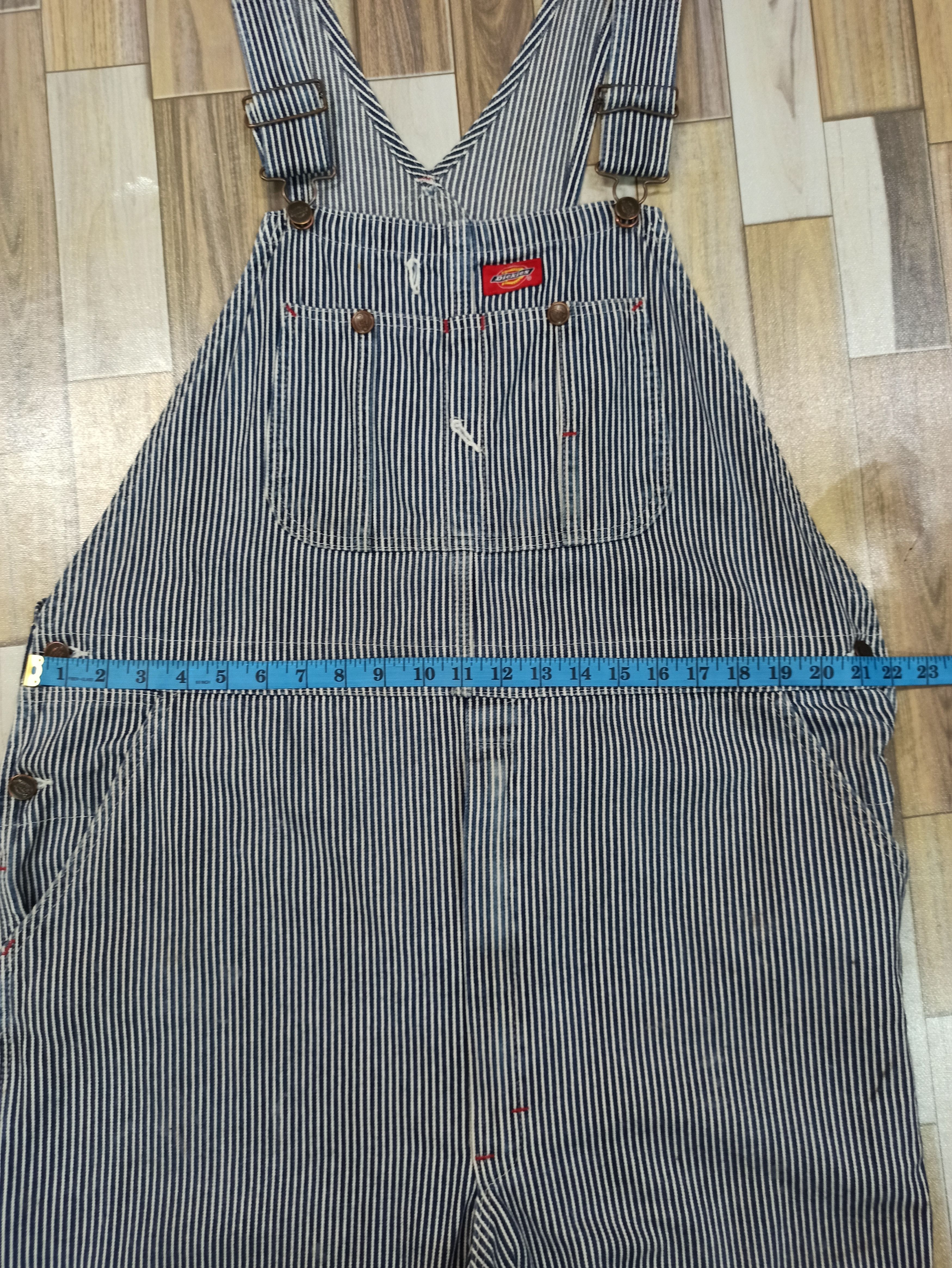 Dickies 🔥Vintage🔥 Dickies Bib Overalls Hickory Stripe OverSize Size US 44 / EU 60 - 13 Thumbnail