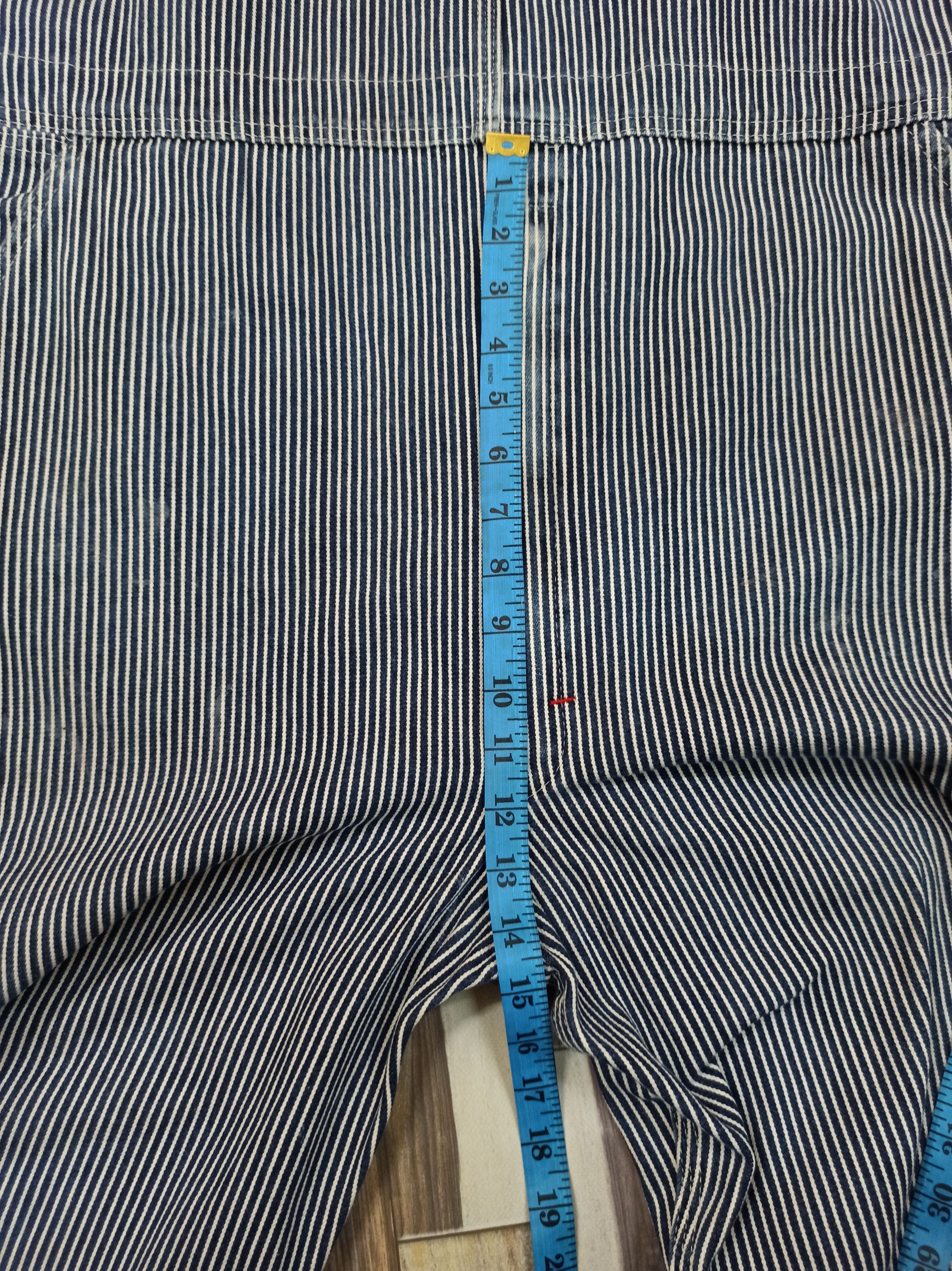Dickies 🔥Vintage🔥 Dickies Bib Overalls Hickory Stripe OverSize Size US 44 / EU 60 - 14 Thumbnail