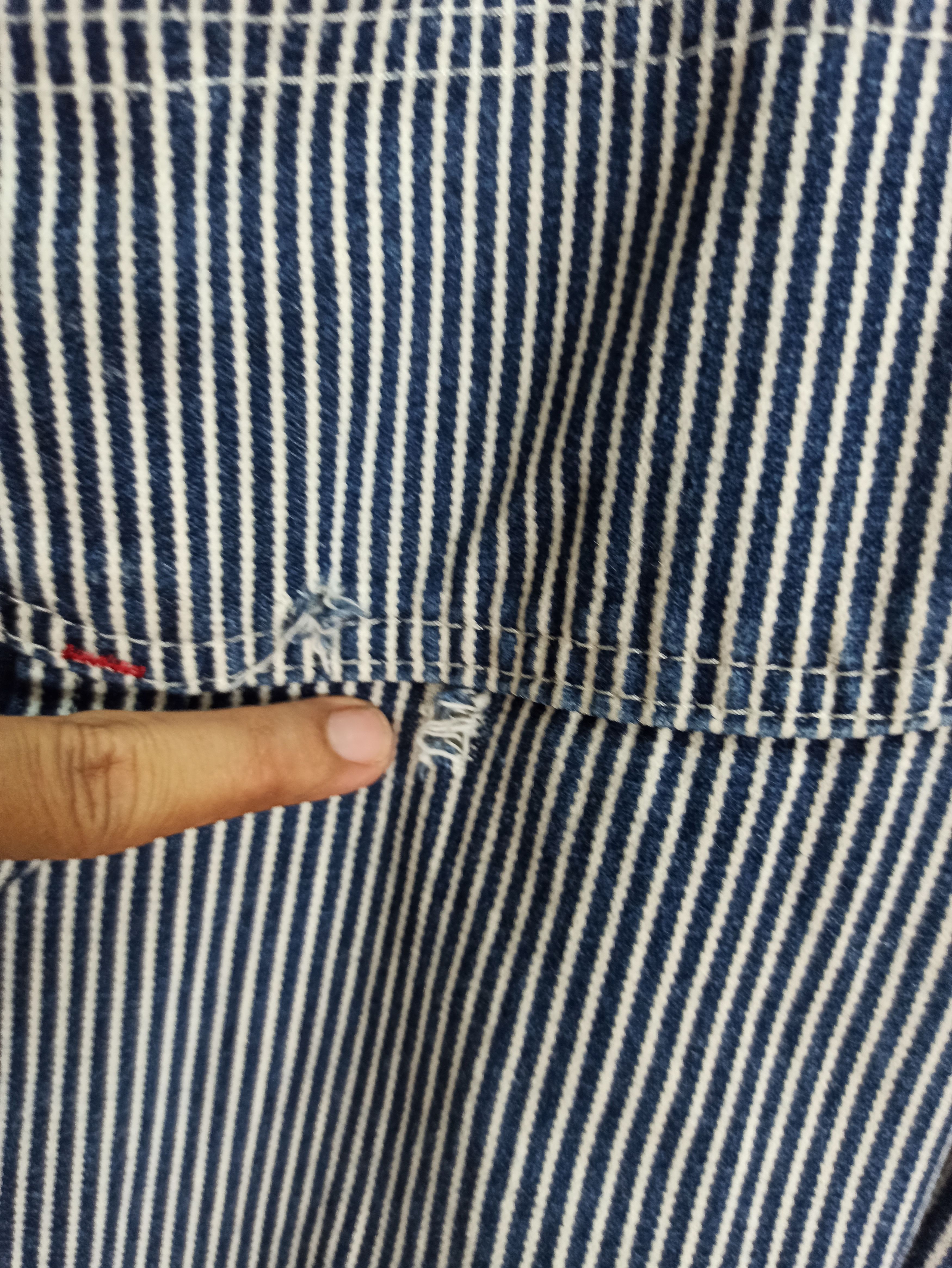 Dickies 🔥Vintage🔥 Dickies Bib Overalls Hickory Stripe OverSize Size US 44 / EU 60 - 12 Thumbnail
