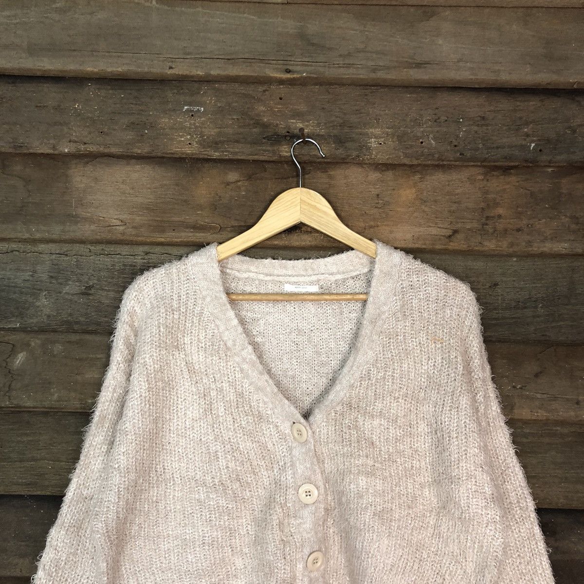 Homespun Knitwear DLL Apres Jour mohair fur shaggy cardigan Knitwear #c1080 Size M / US 6-8 / IT 42-44 - 2 Thumbnail