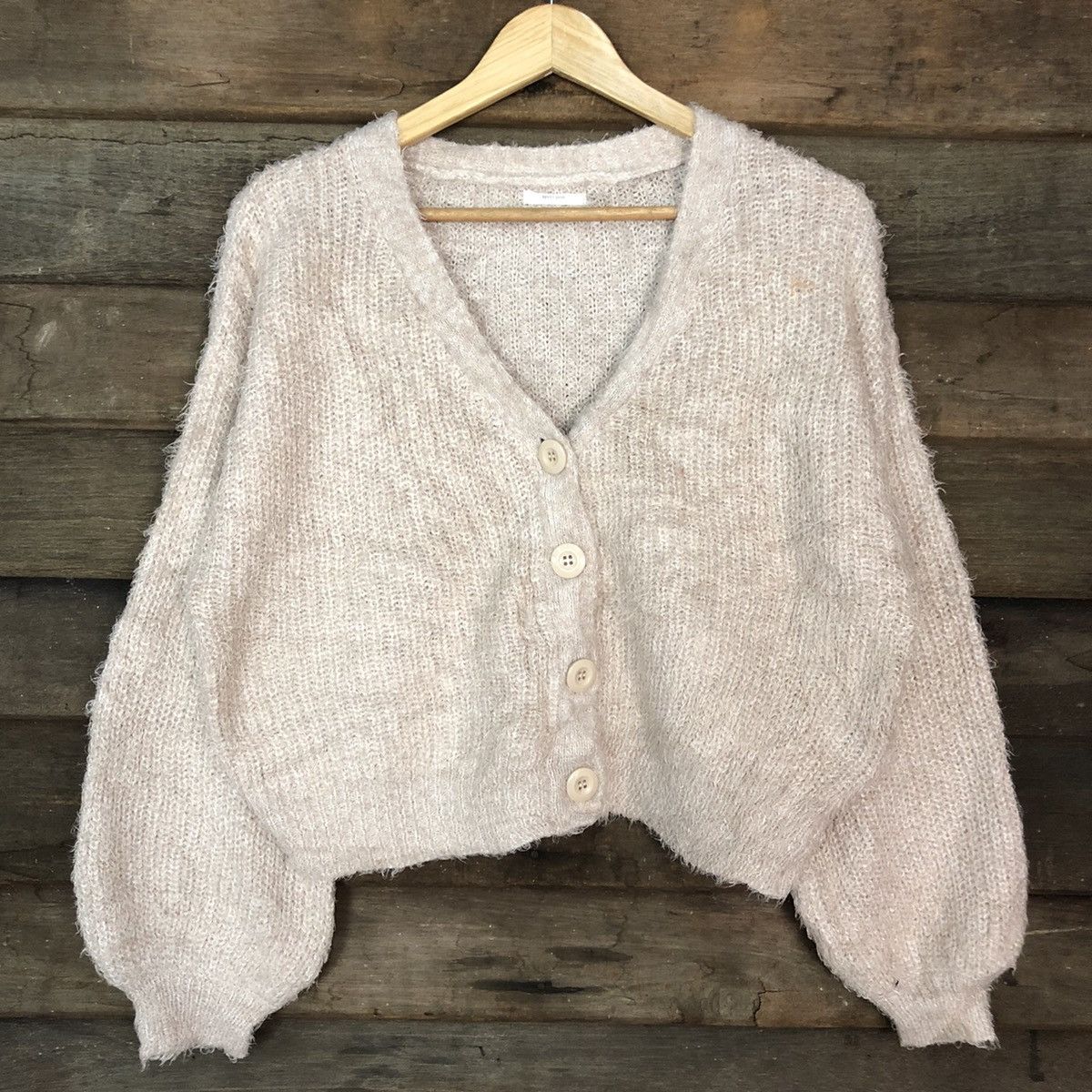 Homespun Knitwear DLL Apres Jour mohair fur shaggy cardigan Knitwear #c1080 Size M / US 6-8 / IT 42-44 - 8 Thumbnail