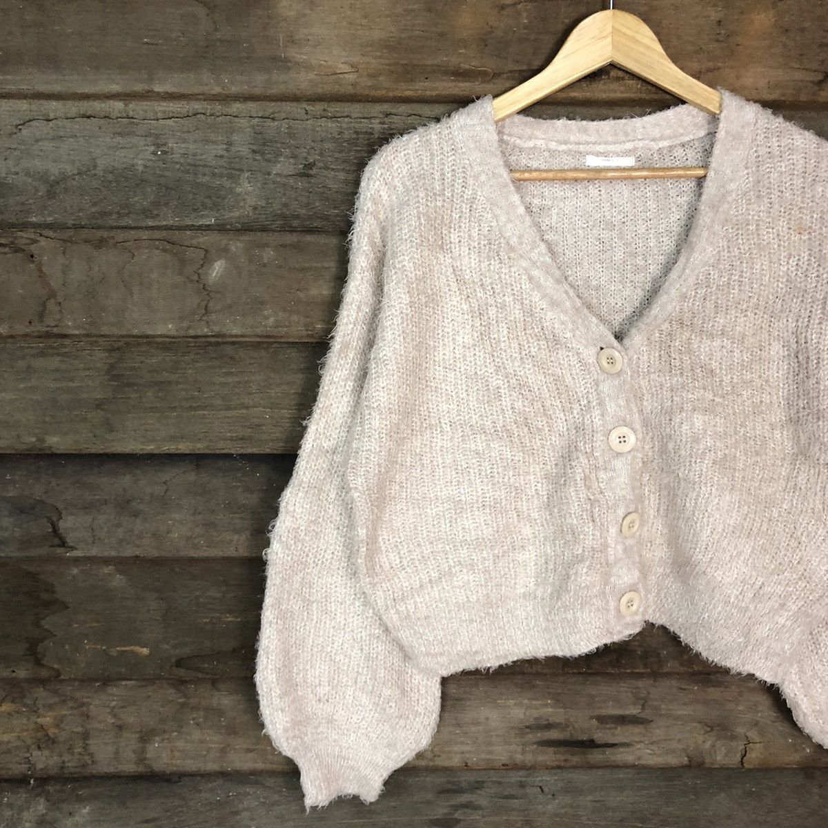 Homespun Knitwear DLL Apres Jour mohair fur shaggy cardigan Knitwear #c1080 Size M / US 6-8 / IT 42-44 - 7 Thumbnail