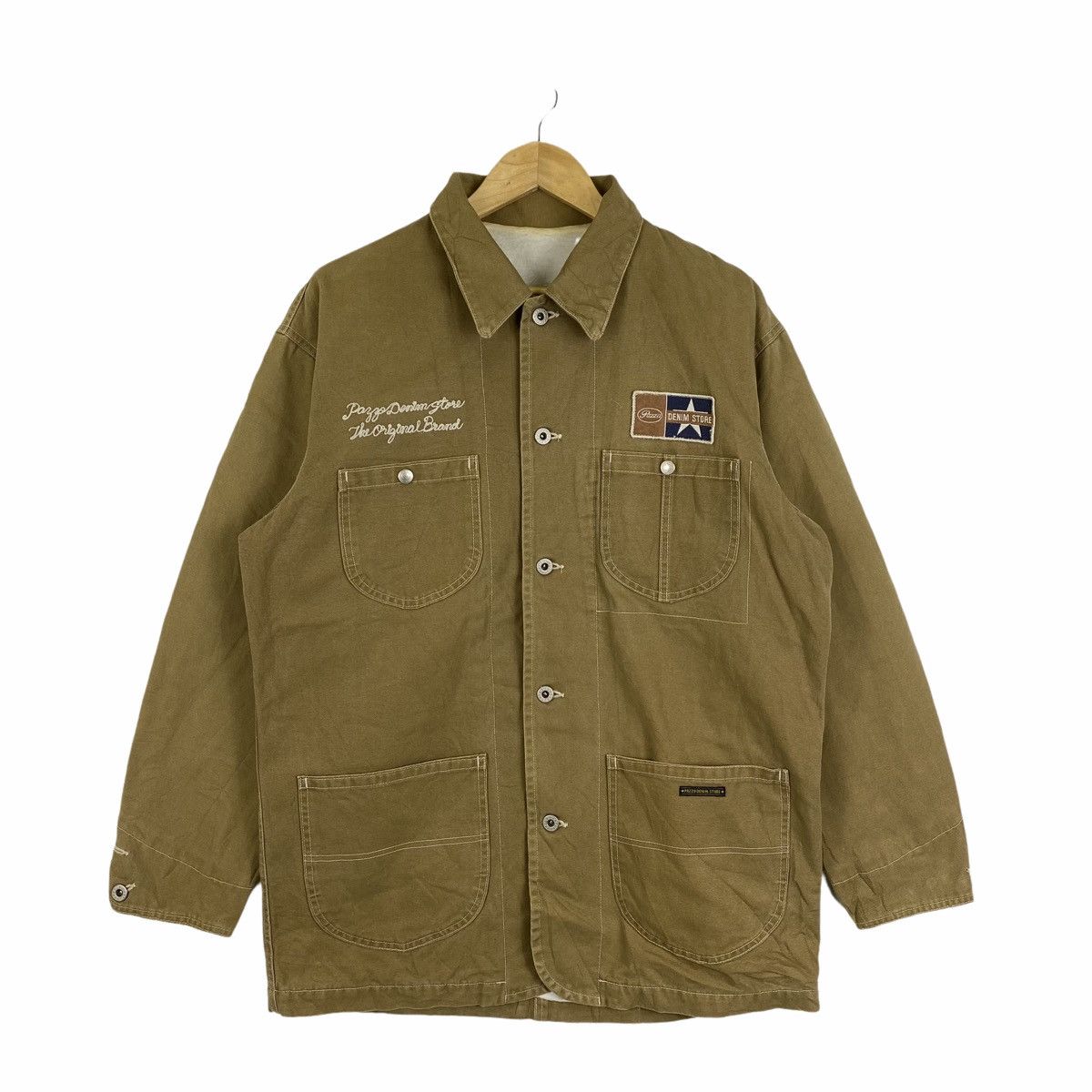 Vintage Vintage PAZZO DENIM STORE Worker Detroit Chore Jacket Size US L / EU 52-54 / 3 - 1 Thumbnail