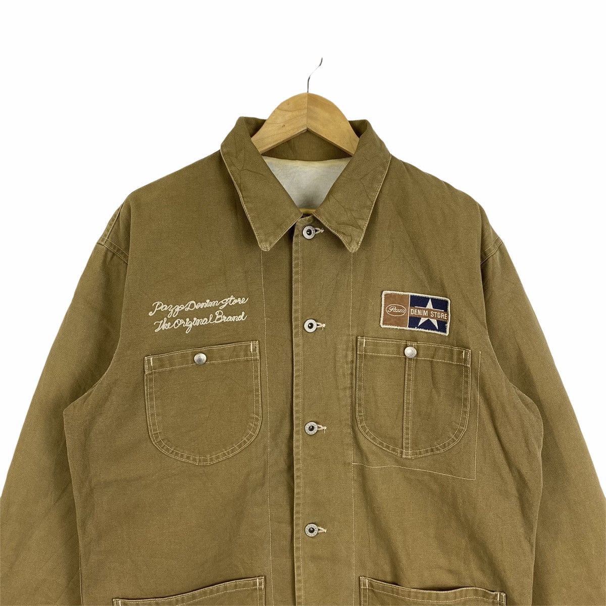 Vintage Vintage PAZZO DENIM STORE Worker Detroit Chore Jacket Size US L / EU 52-54 / 3 - 5 Thumbnail