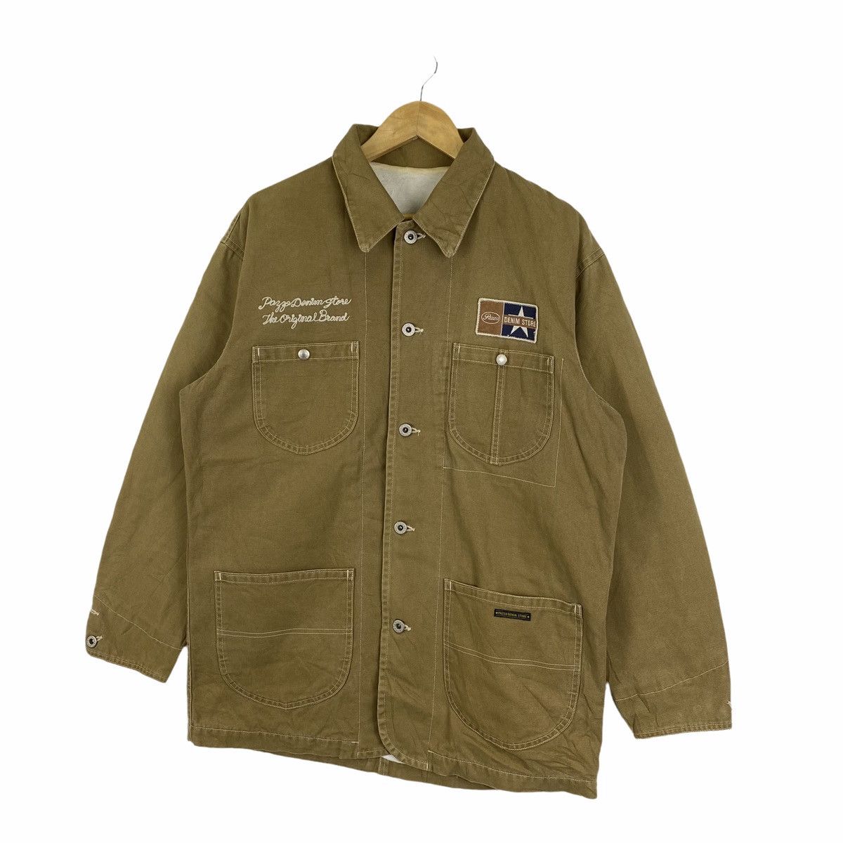 Vintage Vintage PAZZO DENIM STORE Worker Detroit Chore Jacket Size US L / EU 52-54 / 3 - 4 Thumbnail