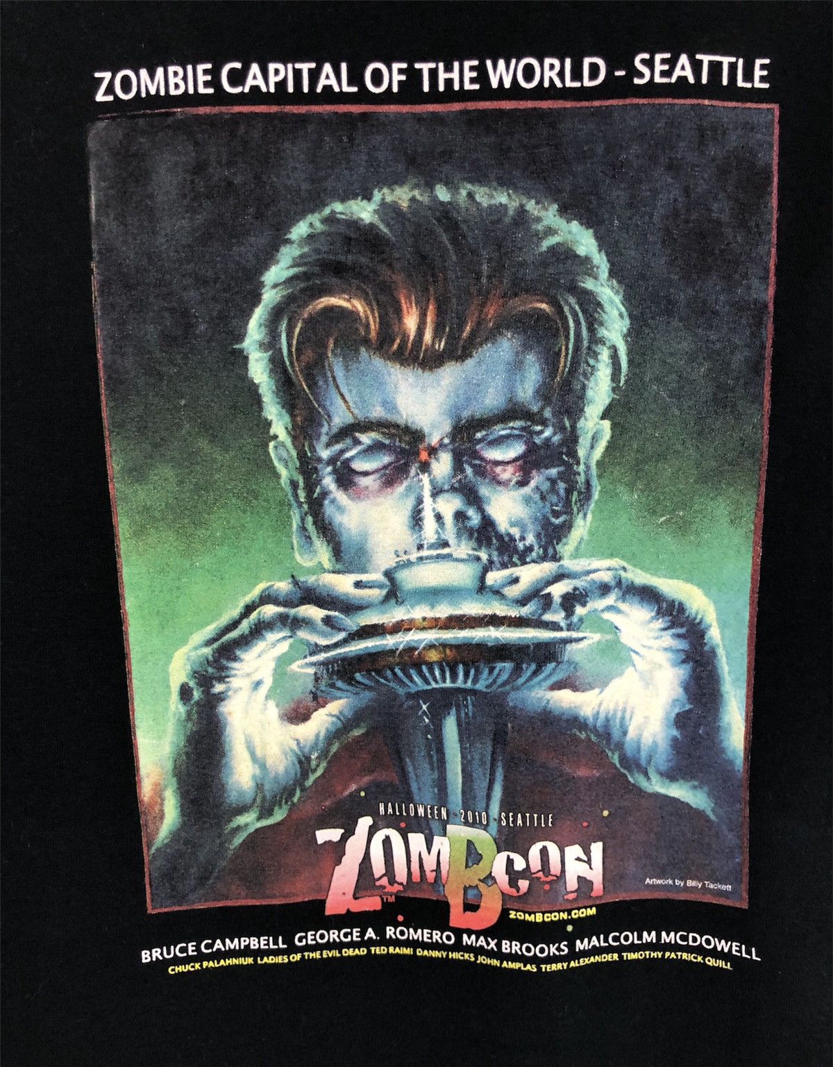 Gildan × Vintage Zombie Capital Of The World T Shirts cw21 Size US XL / EU 56 / 4 - 5 Thumbnail