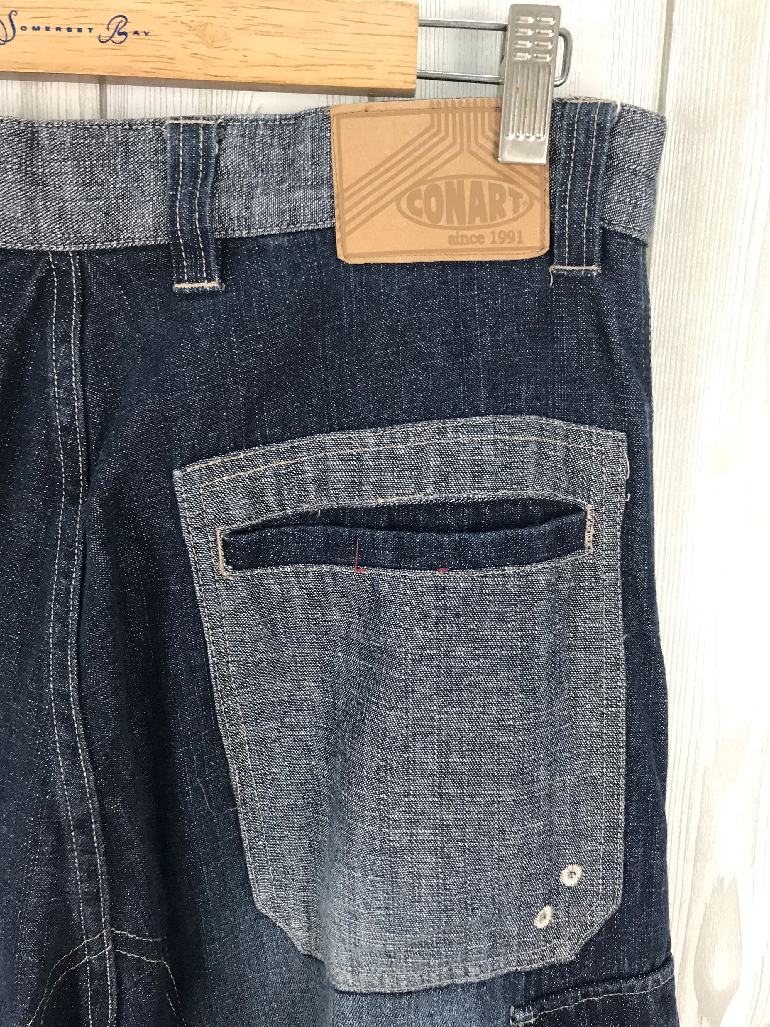 Comme des Garcons × Undercover Japanese Brand CONART Baggy Cargo Denim Jeans Size US 31 - 17 Thumbnail