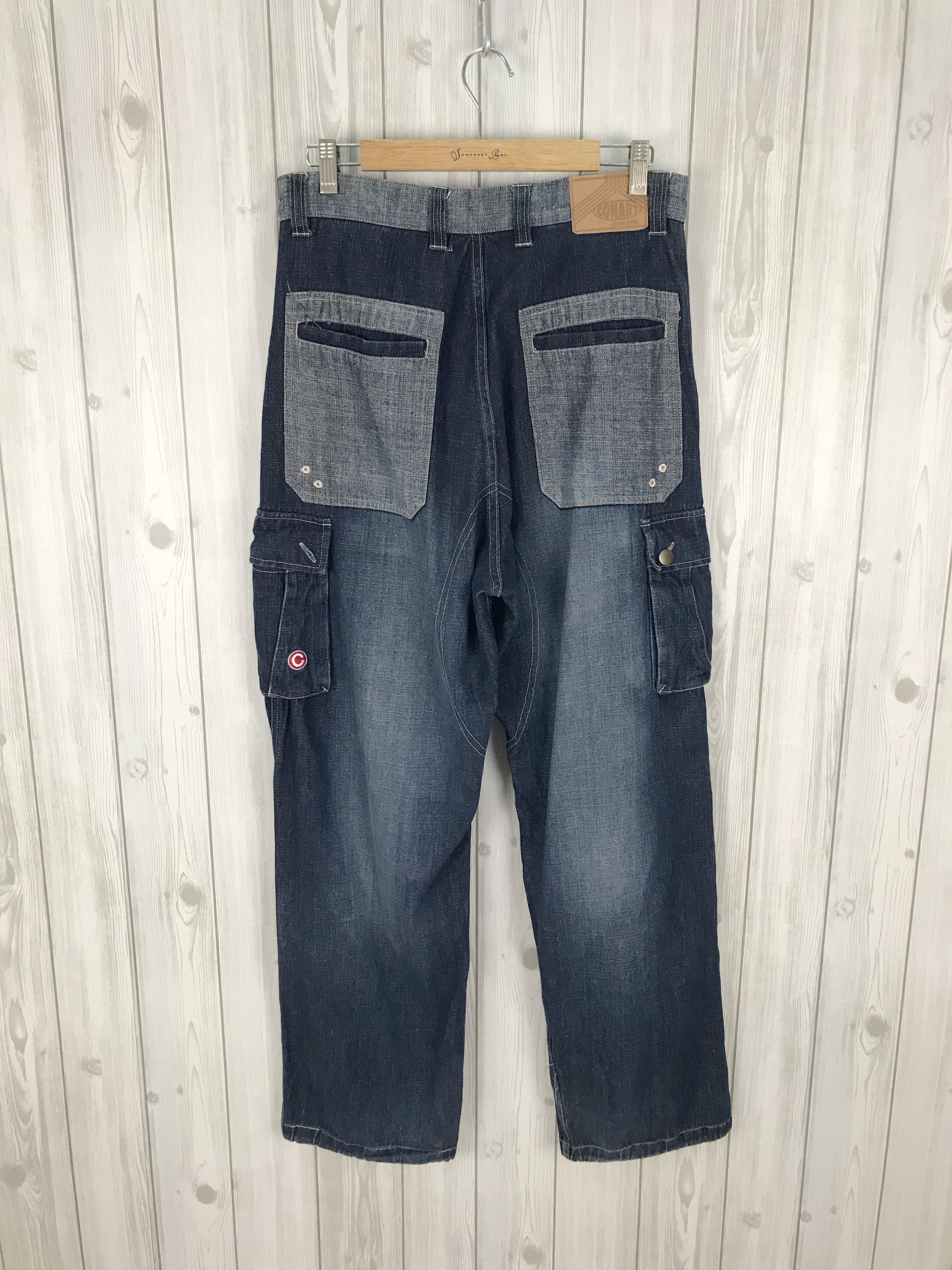 Comme des Garcons × Undercover Japanese Brand CONART Baggy Cargo Denim Jeans Size US 31 - 14 Thumbnail