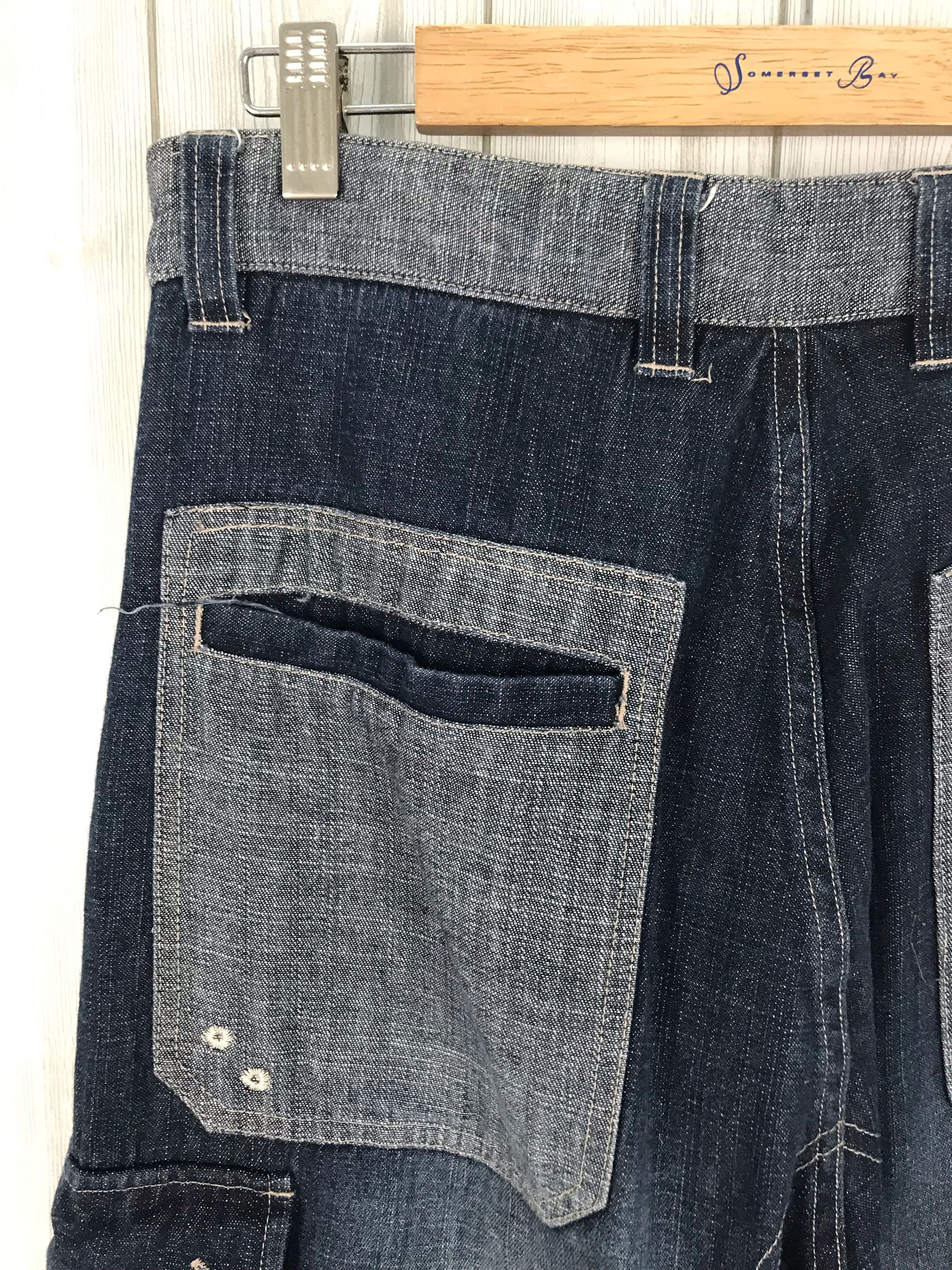 Comme des Garcons × Undercover Japanese Brand CONART Baggy Cargo Denim Jeans Size US 31 - 16 Thumbnail