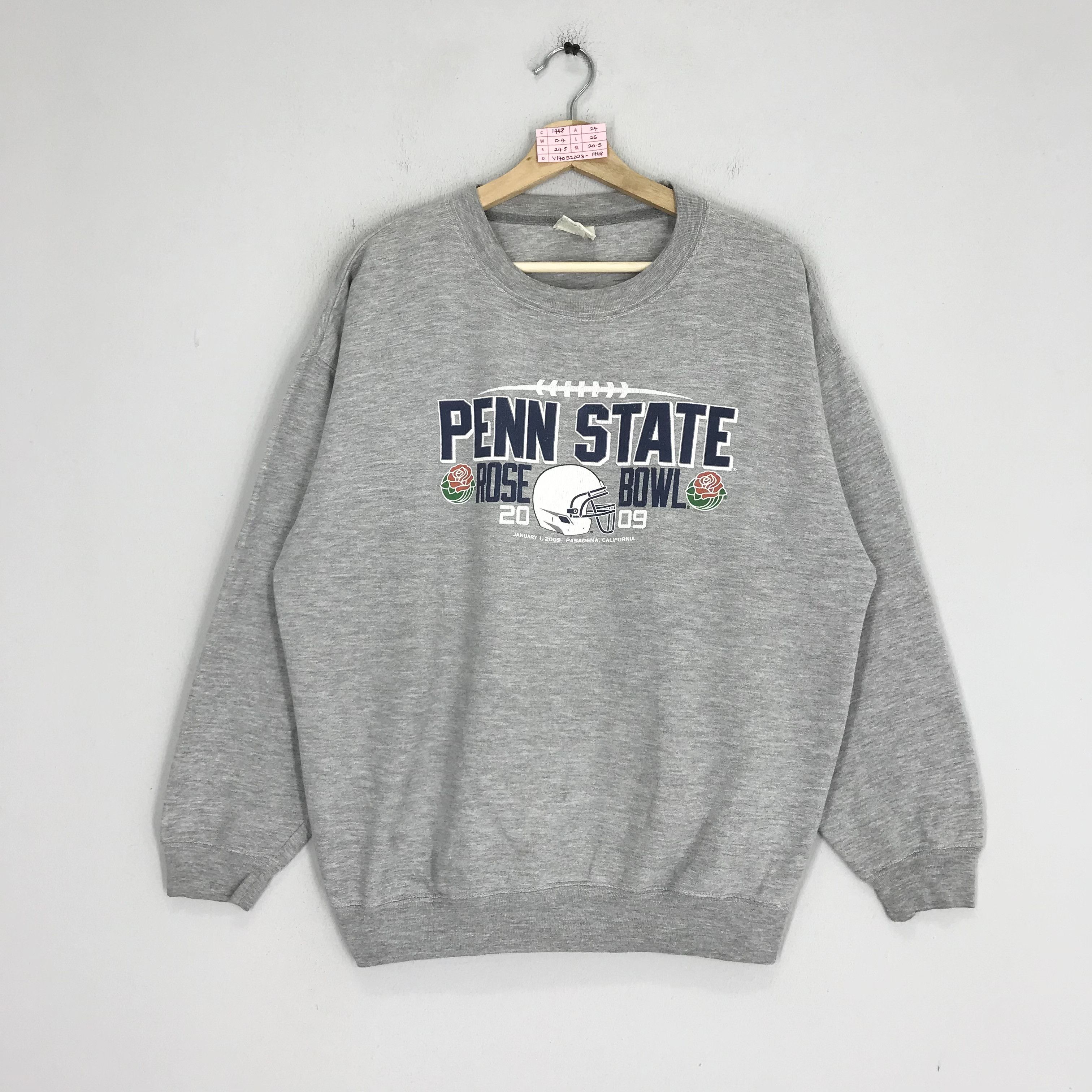 Vintage Vintage Penn State Rosebowl 2009 Big Logo Sweatshirts Size US L / EU 52-54 / 3 - 1 Thumbnail