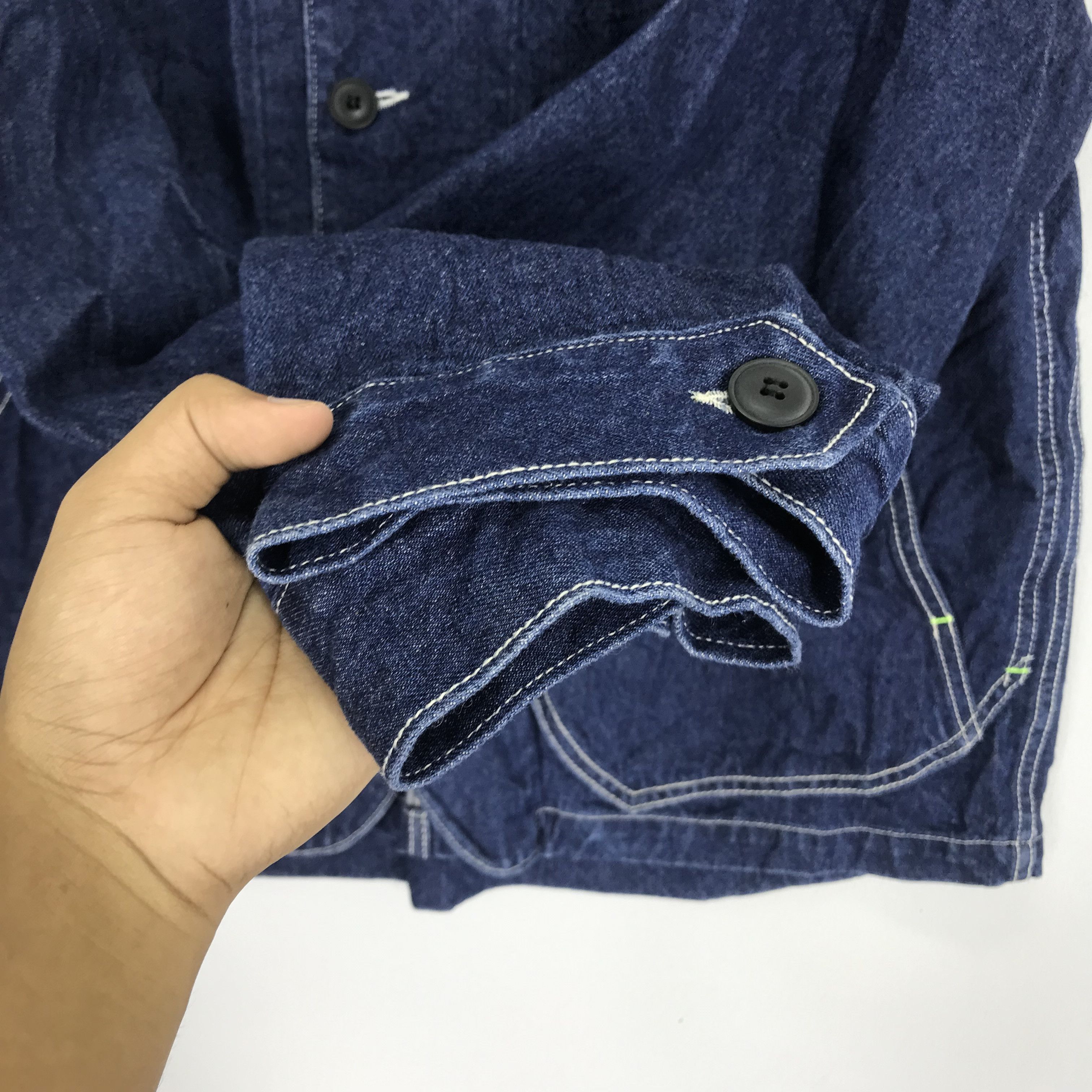 Denime Vintage American Denim Workers Jacket Indigo Blue Workwear Size US L / EU 52-54 / 3 - 6 Thumbnail