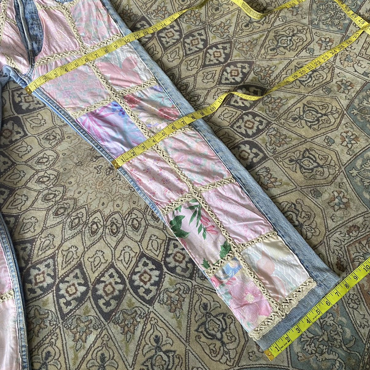 Levi's Vintage 90s ReMade Levis 501 Patchwork Floral Jeans 28x28 Size US 28 / EU 44 - 20 Thumbnail