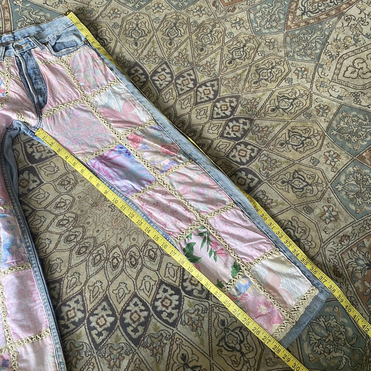 Levi's Vintage 90s ReMade Levis 501 Patchwork Floral Jeans 28x28 Size US 28 / EU 44 - 19 Thumbnail