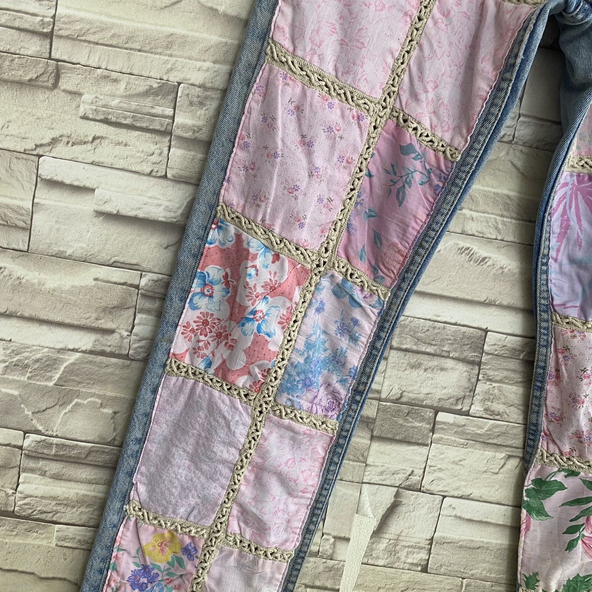 Levi's Vintage 90s ReMade Levis 501 Patchwork Floral Jeans 28x28 Size US 28 / EU 44 - 7 Thumbnail