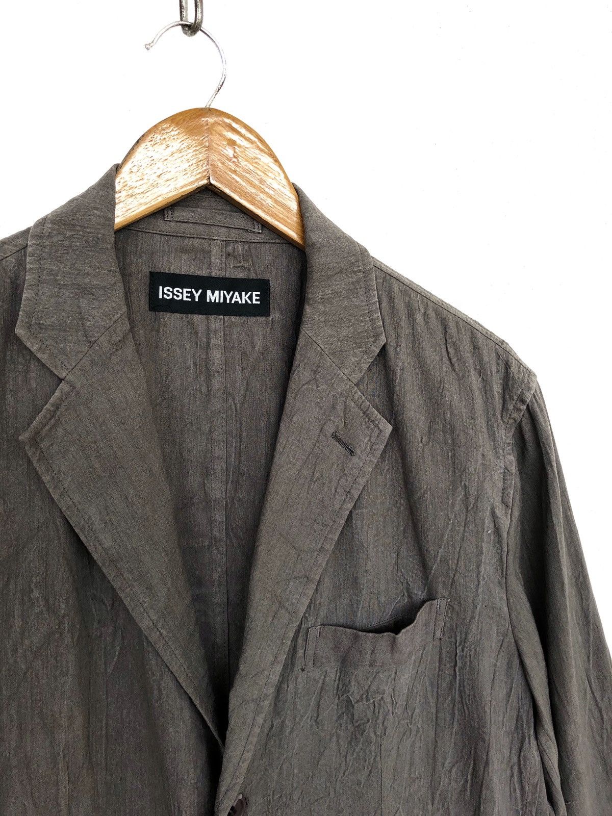 Issey Miyake ARCHIVE🔥Issey Miyake Men Linen Hem Coat Jacket Size US L / EU 52-54 / 3 - 2 Thumbnail