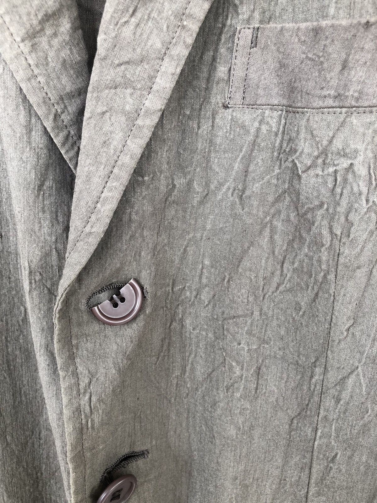 Issey Miyake ARCHIVE🔥Issey Miyake Men Linen Hem Coat Jacket Size US L / EU 52-54 / 3 - 8 Thumbnail