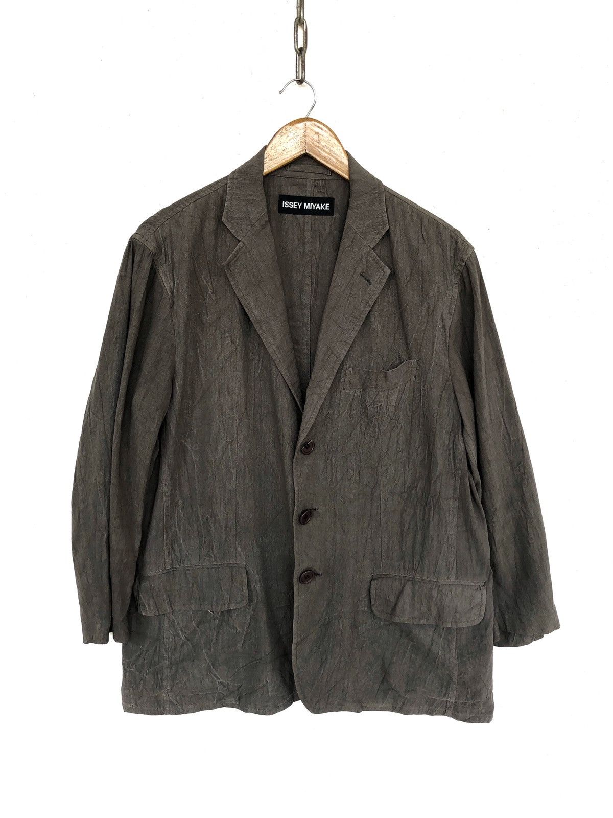 ARCHIVE🔥Issey Miyake Men Linen Hem Coat Jacket