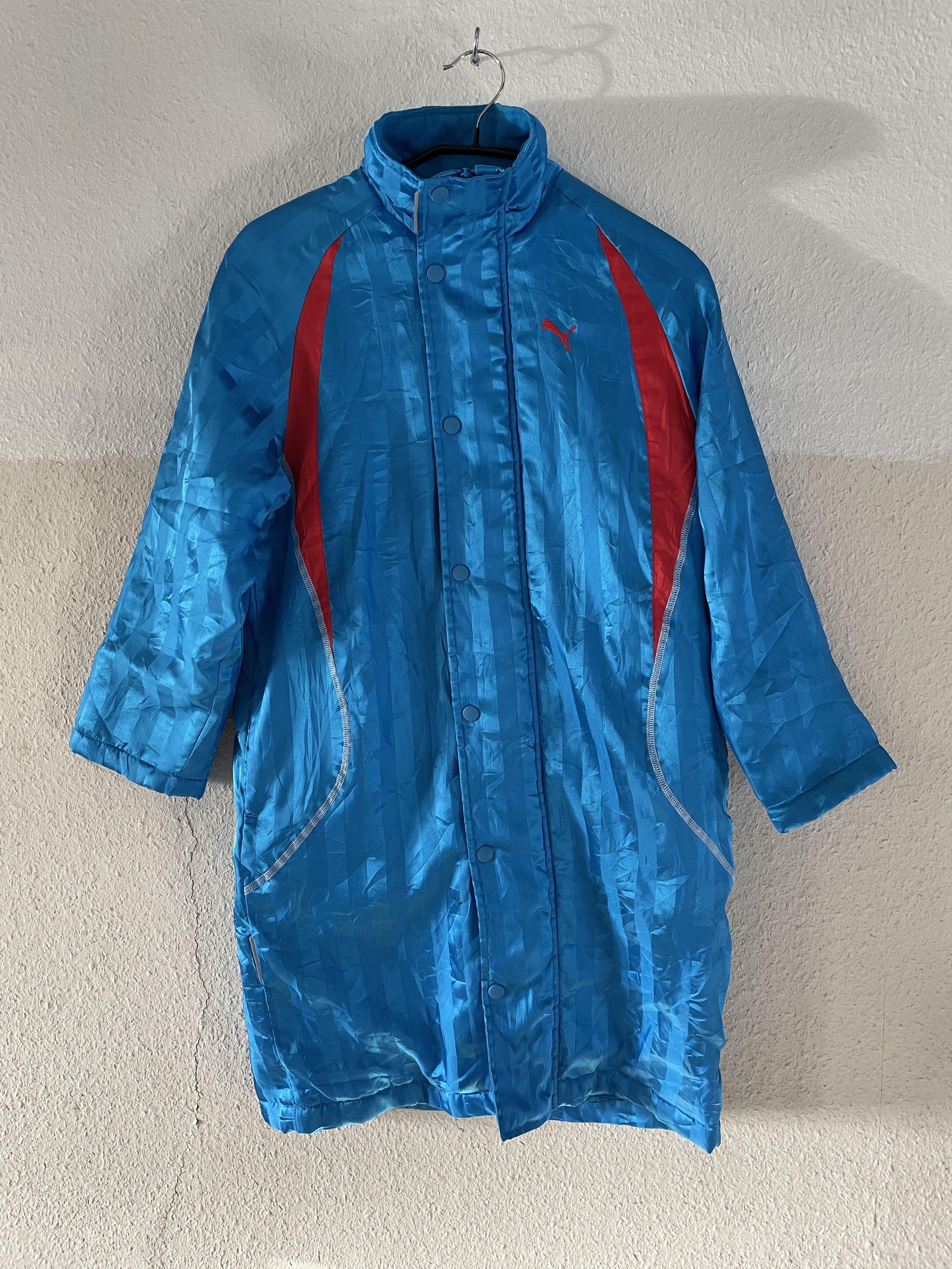 image of Puma x Vintage Long Parka Bomber Fleece Coat Jacket - Not Leather Biker, Men's (Size Medium)