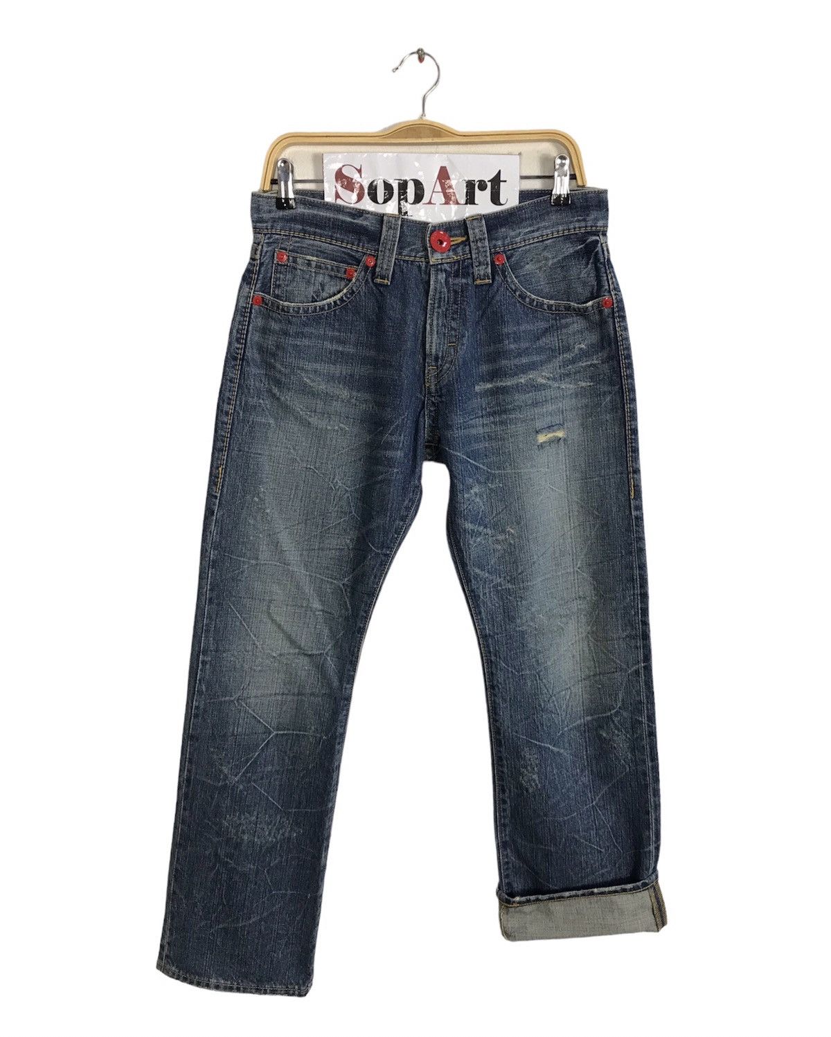 Japanese Brand × Vintage Vintage Cocolulu Distressed Denim Jeans Style Size US 32 / EU 48 - 1 Thumbnail