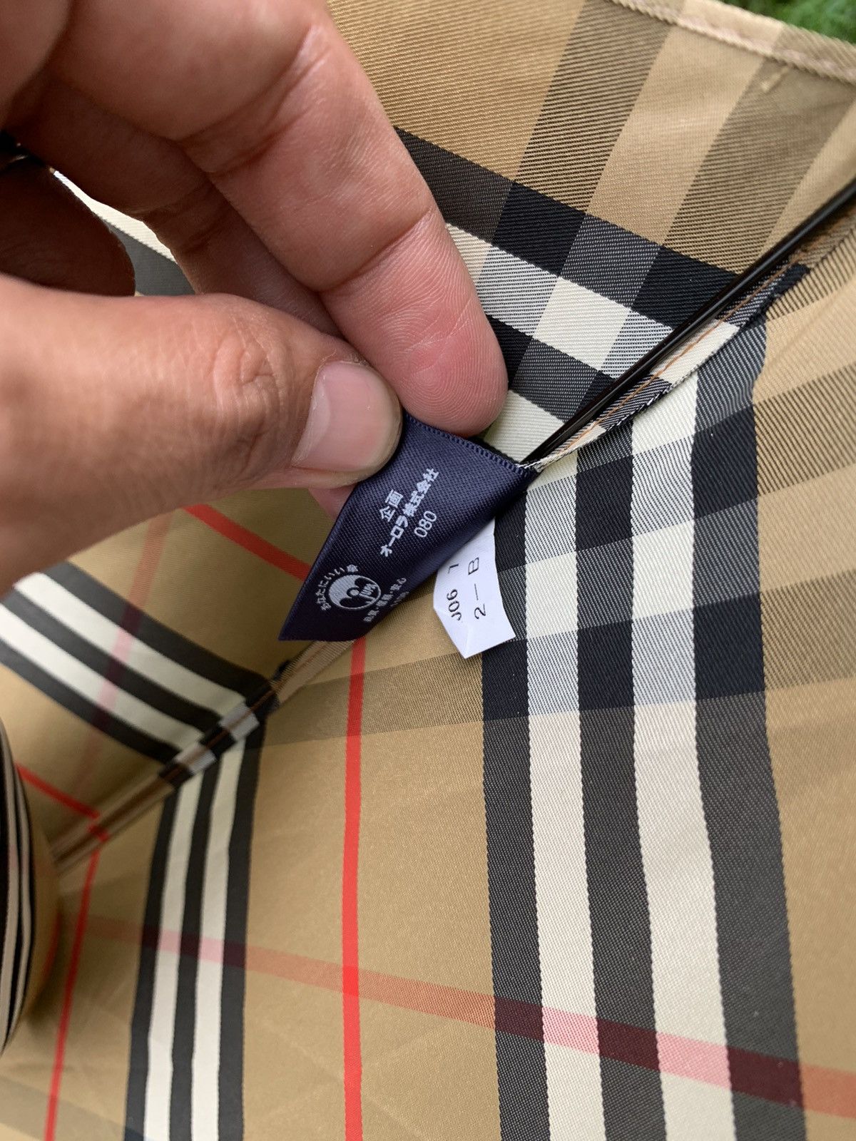 Burberry × Vintage BURBERRY STRIPED UMBRELLA Size 34 - 8 Thumbnail