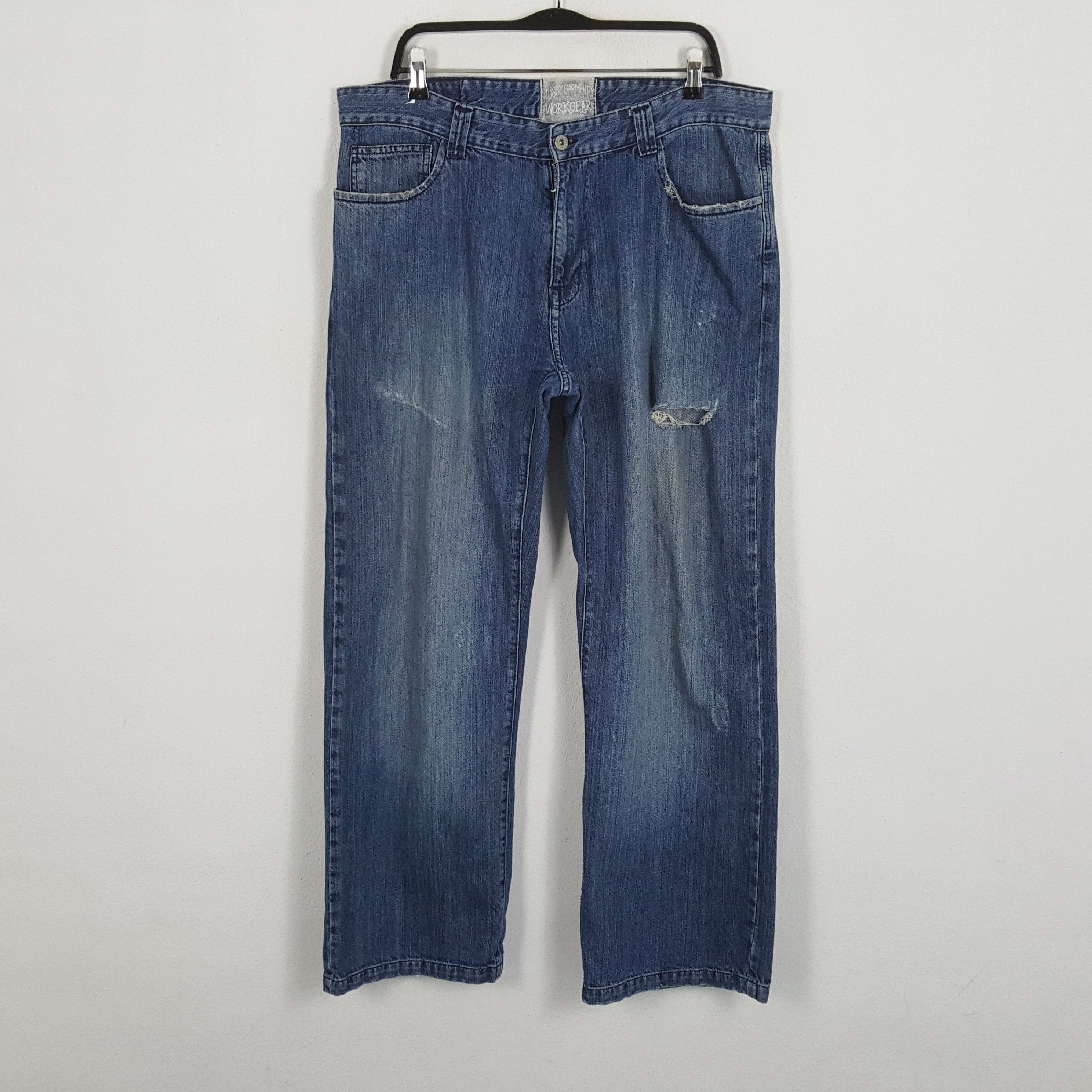 Stussy × Vintage STUSSY Streetwear Skateboard Style Custom Jeans Size US 38 / EU 54 - 4 Thumbnail