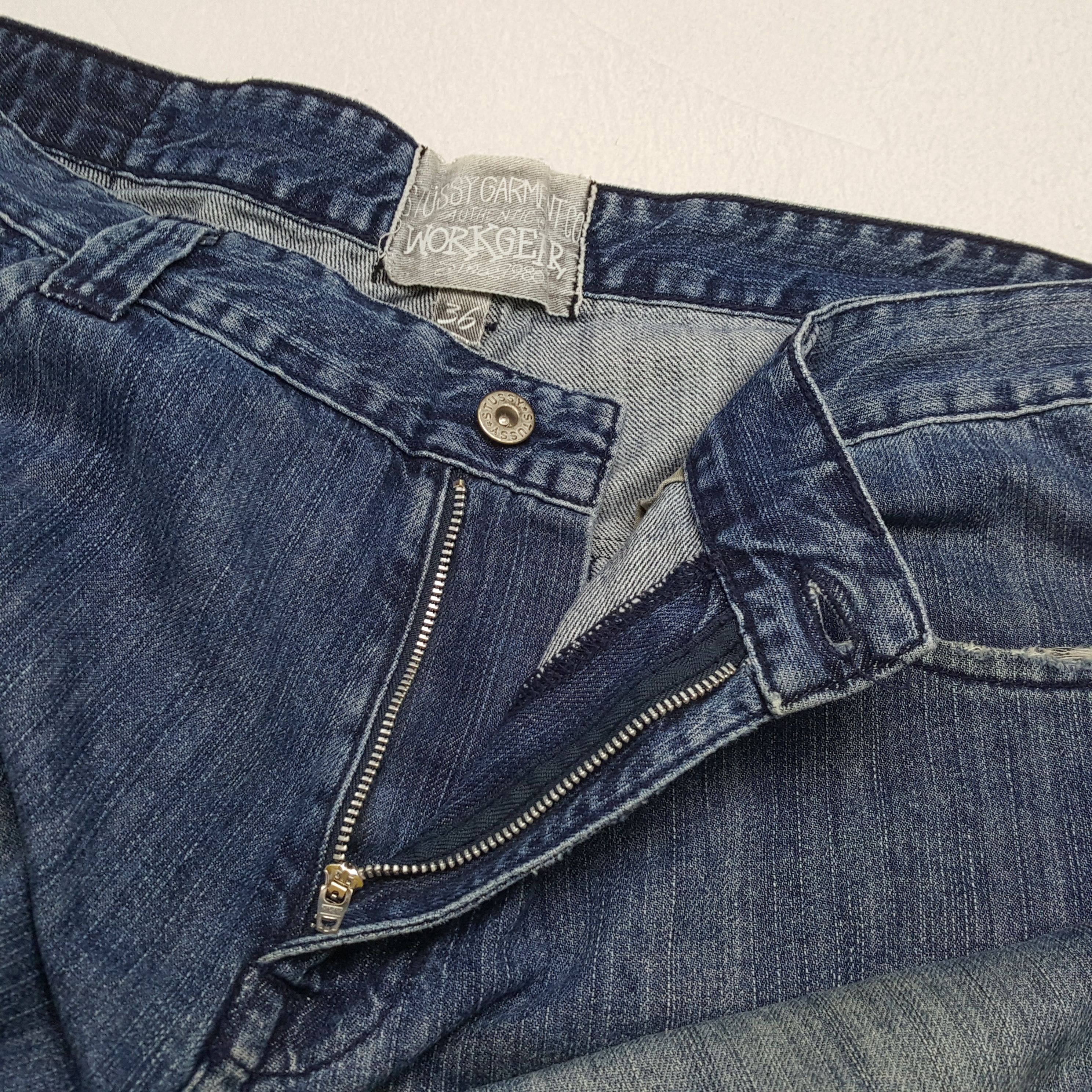 Stussy × Vintage STUSSY Streetwear Skateboard Style Custom Jeans Size US 38 / EU 54 - 12 Thumbnail