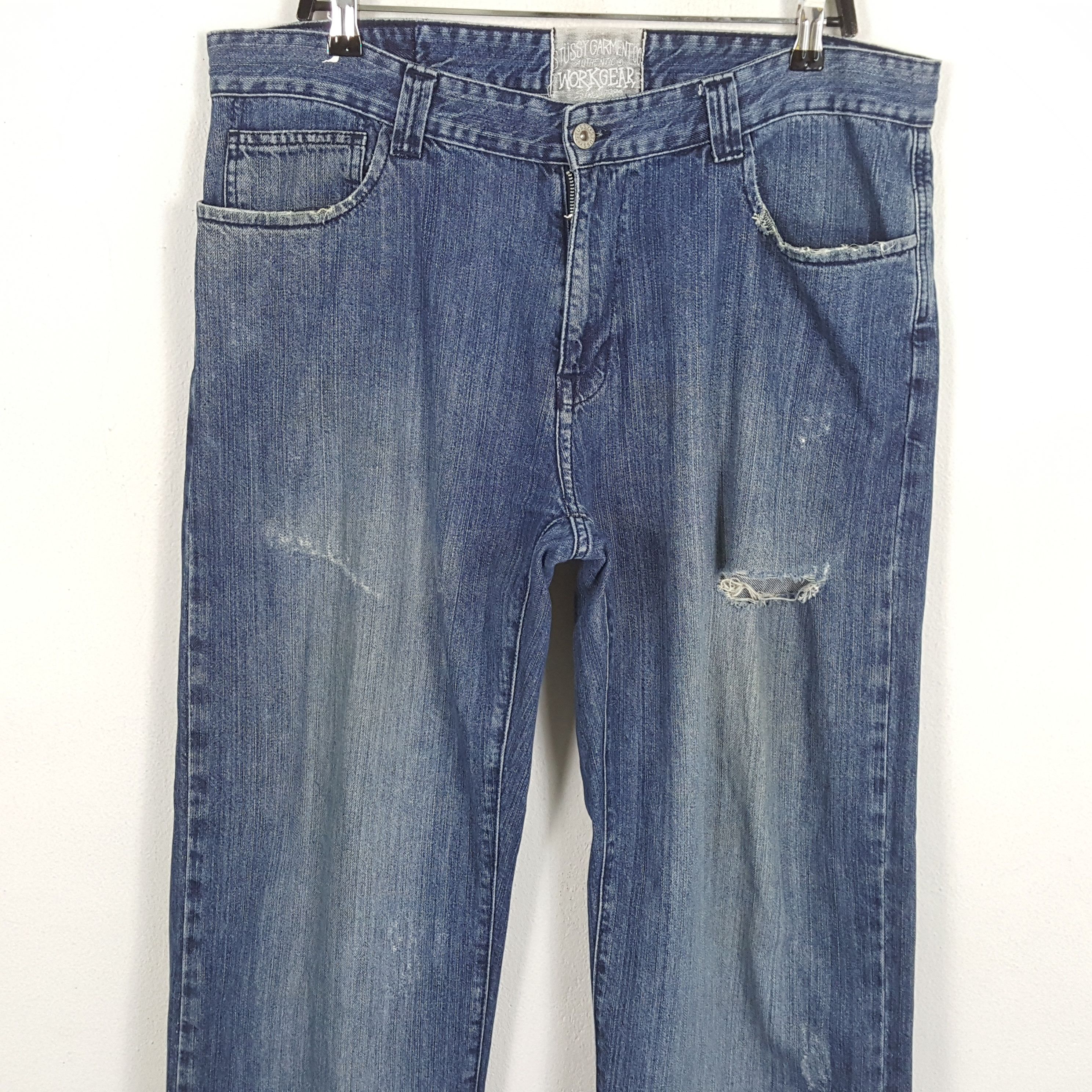 Stussy × Vintage STUSSY Streetwear Skateboard Style Custom Jeans Size US 38 / EU 54 - 5 Thumbnail
