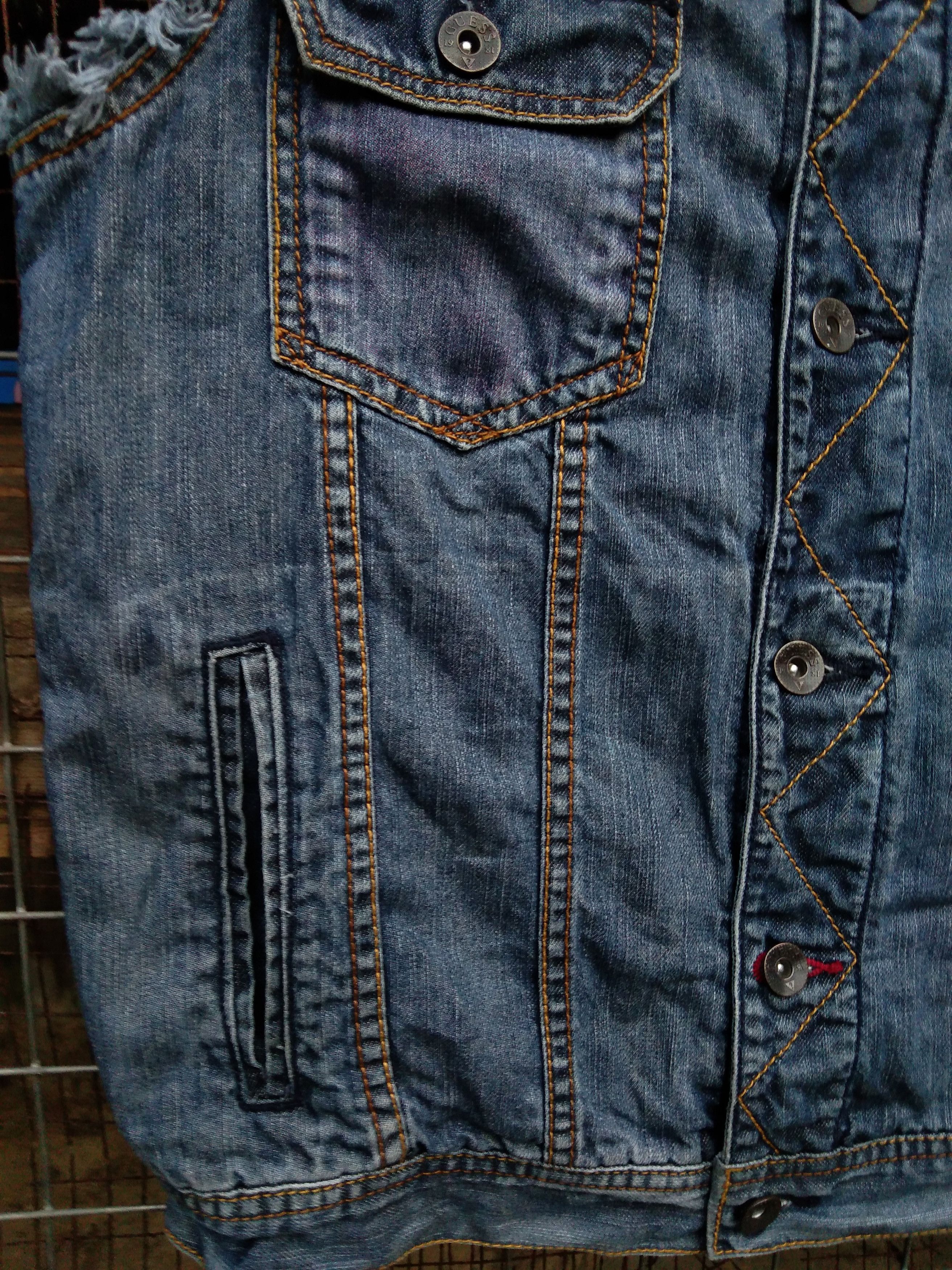 Guess GUESS JEANS JACKET CUSTOM SLEEVELESS Size US S / EU 44-46 / 1 - 7 Thumbnail