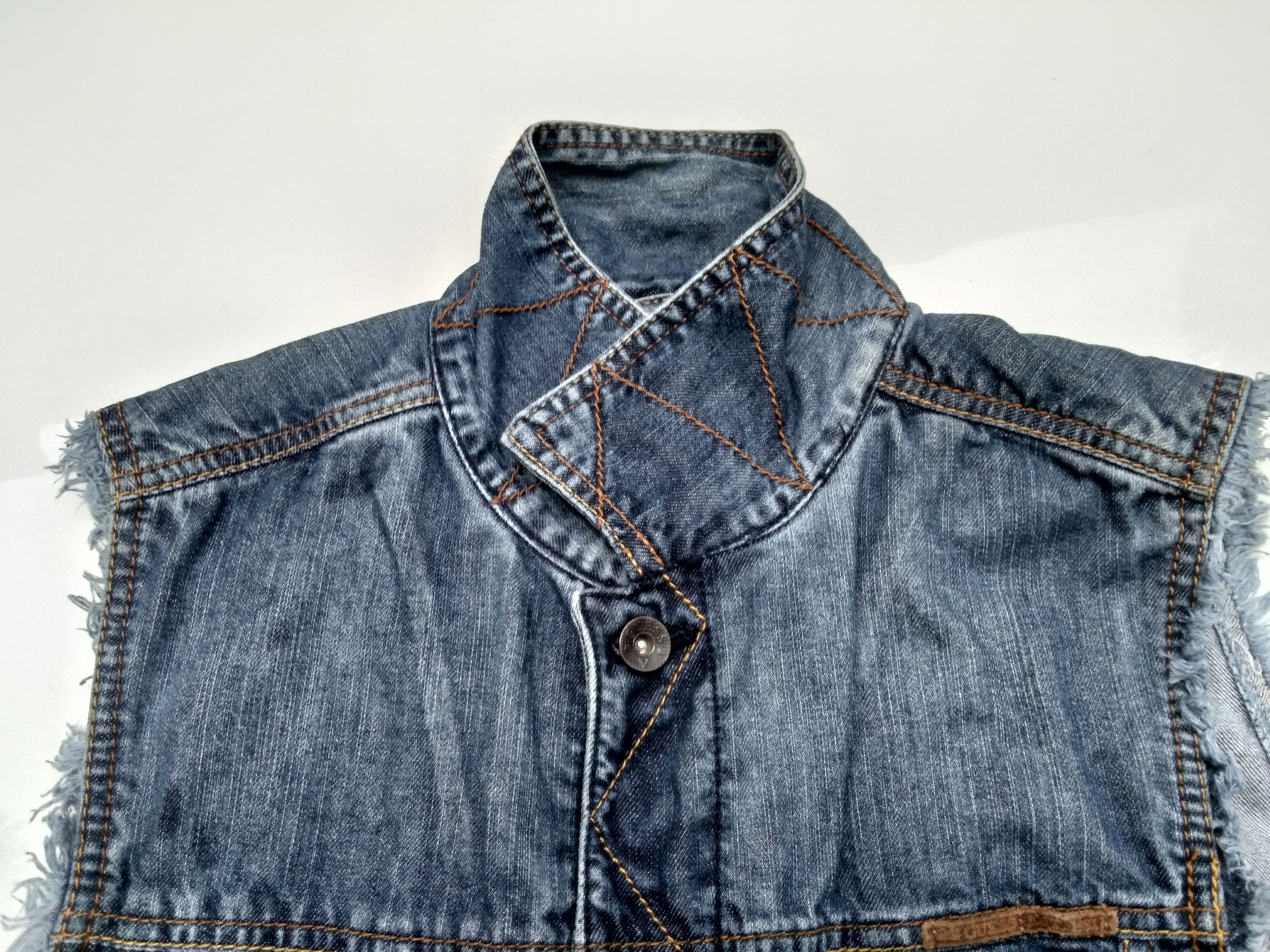 Guess GUESS JEANS JACKET CUSTOM SLEEVELESS Size US S / EU 44-46 / 1 - 14 Thumbnail