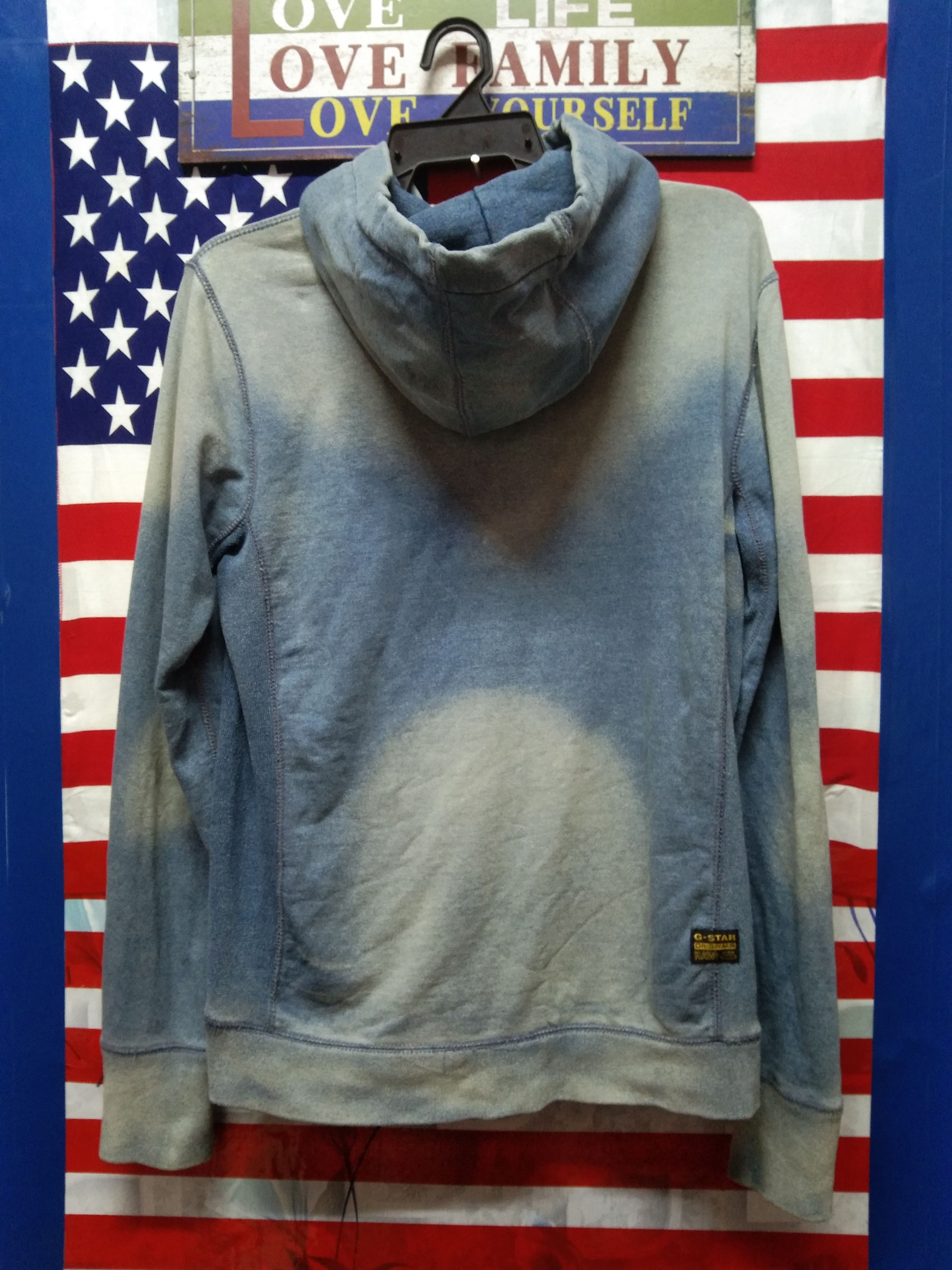 G-Star × Japanese Brand G STAR RAW SWEATERHOODIE FADED DESIGN Size US M / EU 48-50 / 2 - 2 Thumbnail